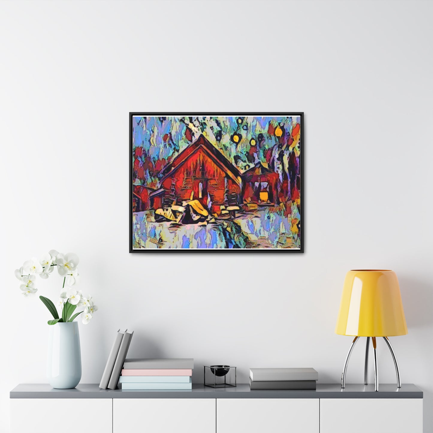 Gallery Canvas Wraps, Horizontal Frame ... A Very Abstract "Mountain Winter Scene" ... Original Works. Copyright Phot's Photo_LODA: Les Objets D'Art. December 2023 ...