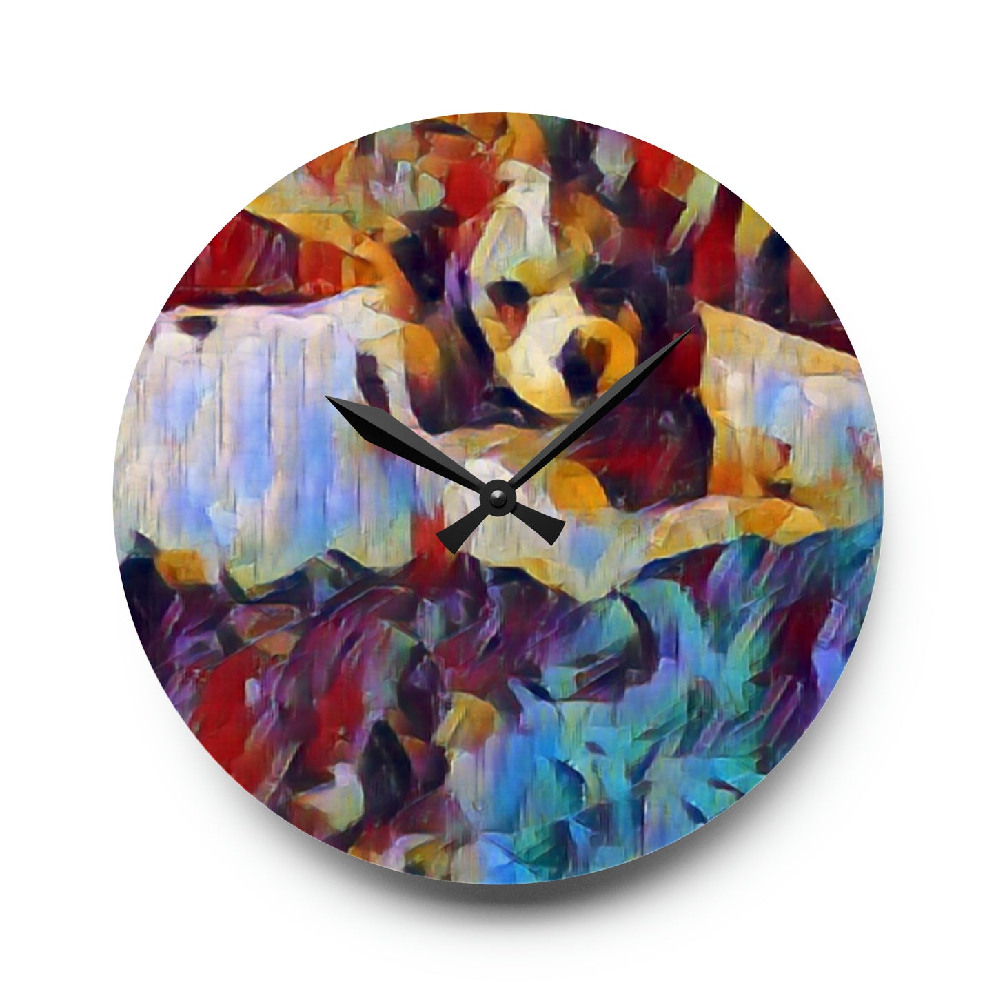 Acrylic Wall Clock ... Sadie Johnson_Stenzel ... "Original Works" ... December 2023 ...