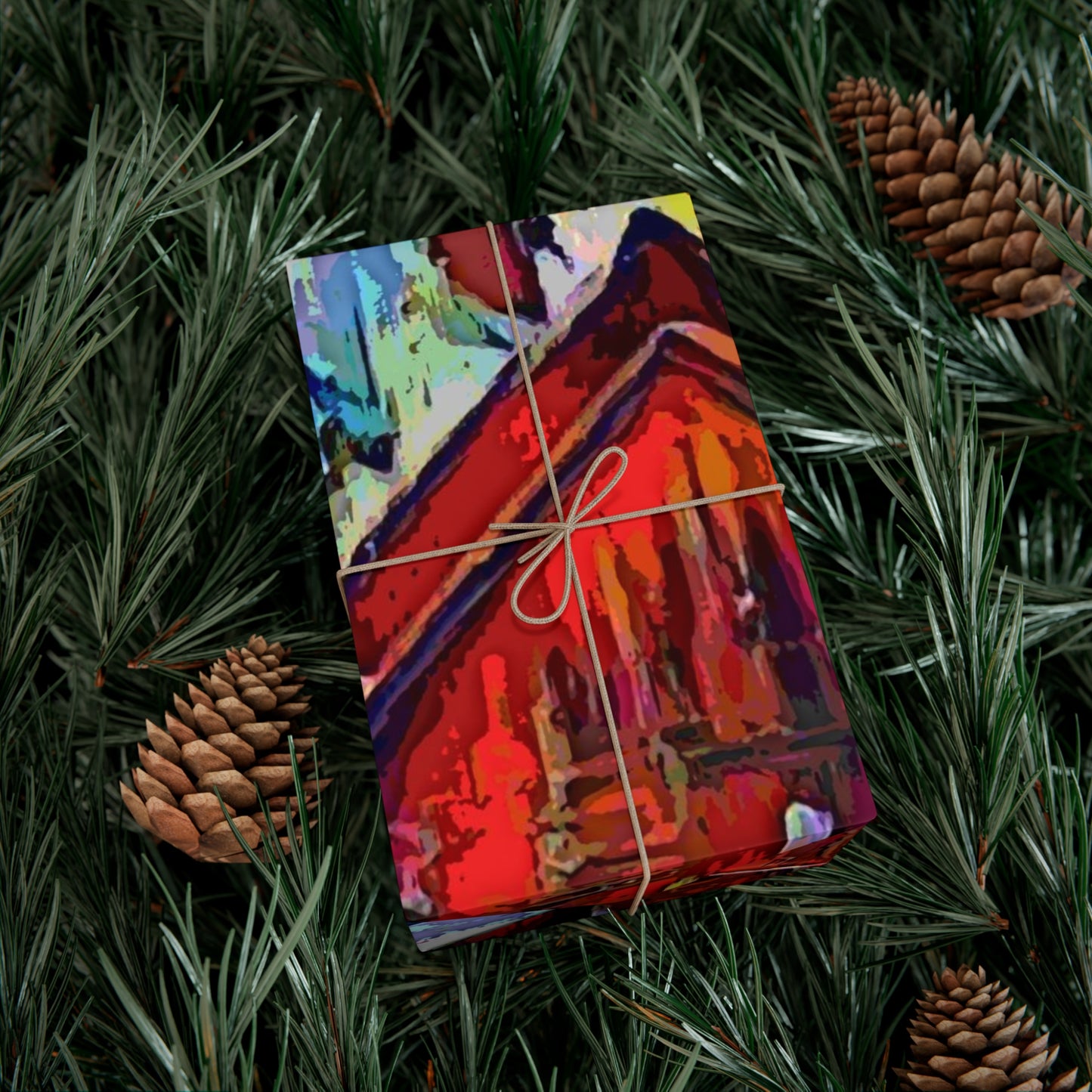 Gift Wrap Papers ... A Very Abstract "Mountain Winter Scene" ... Original Works. Copyright Phot's Photo_LODA: Les Objets D'Art. December 2023 ...