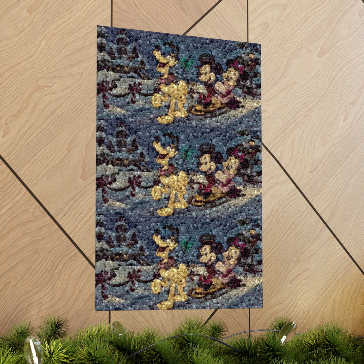 Matte Vertical Posters ... Mickey_N_Minnie Mouse & Pluto ... "A Winter Sleigh Ride" ... Original Works. Winter 2023 ...