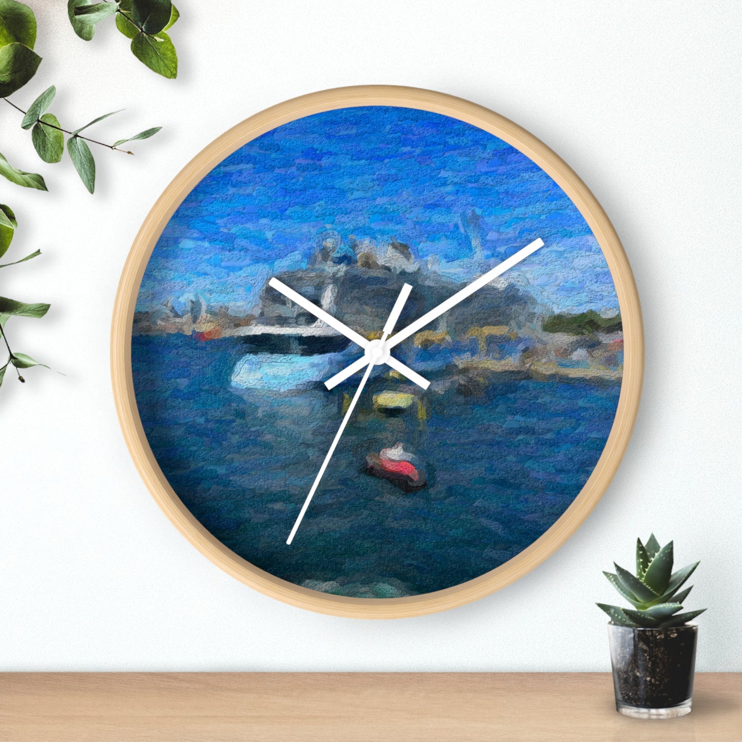 Wall Clock ... Into Vancouver Harbor We Arrive: Celebrity Edge-Cruise ... Vancouver, British Columbia ... June 2024 ... Original Works