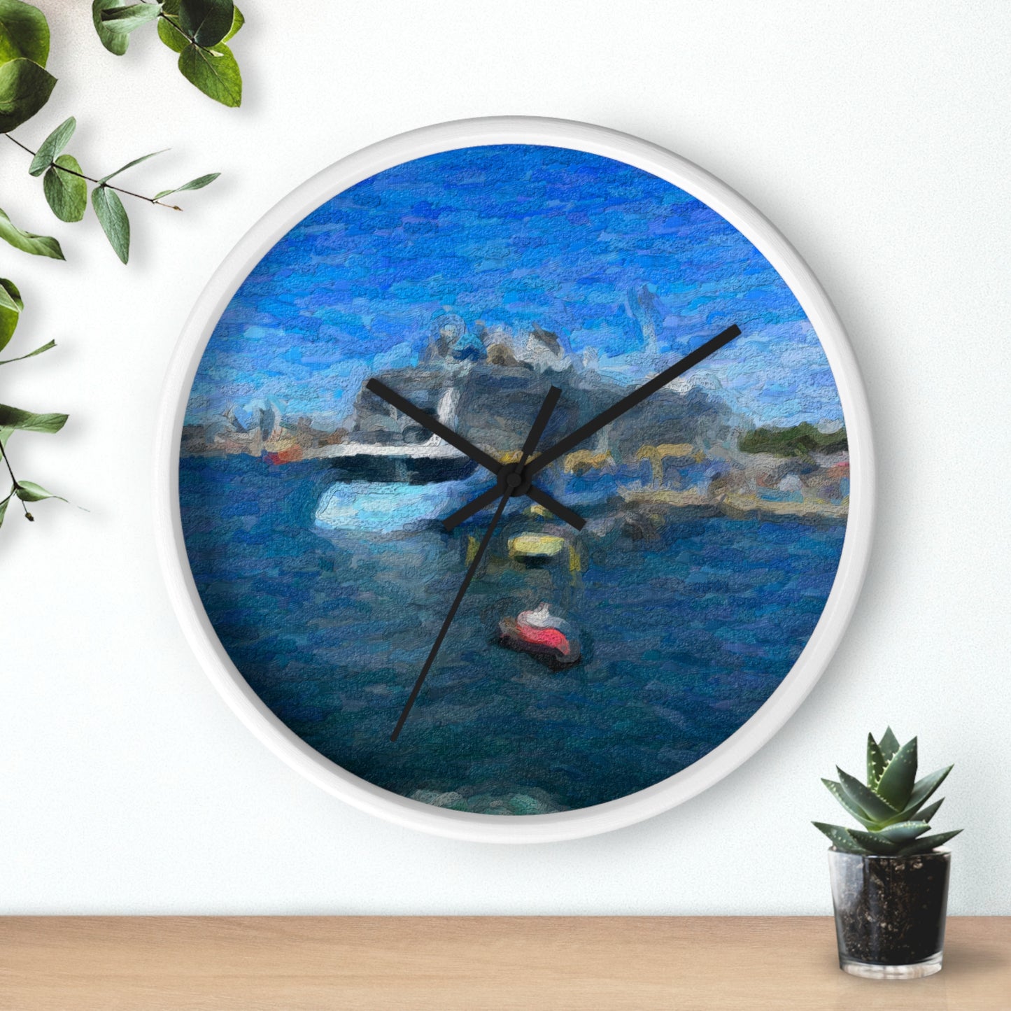 Wall Clock ... Into Vancouver Harbor We Arrive: Celebrity Edge-Cruise ... Vancouver, British Columbia ... June 2024 ... Original Works