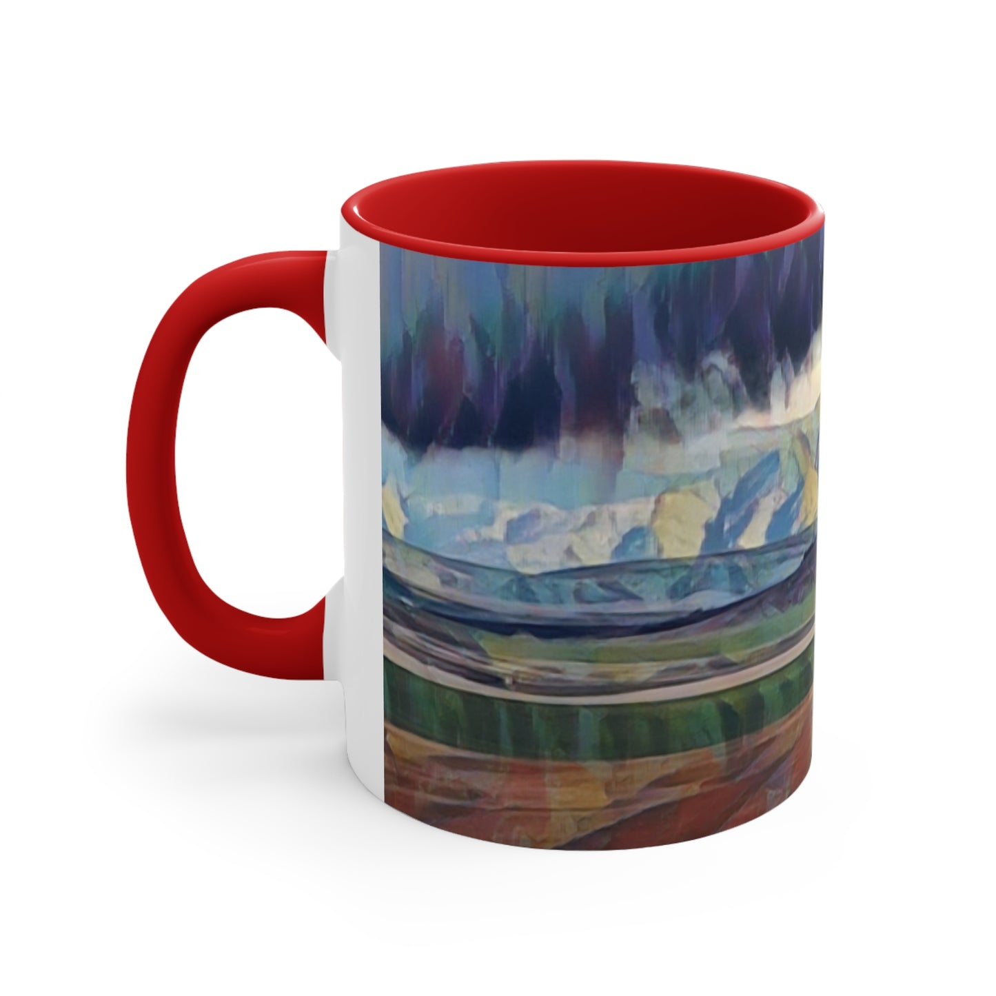 Accent Coffee Mug, 11oz ...  On-The-Prairie .. "The Storm Is Brewing" ... Central Idaho: November 2023 ... Original Works ...