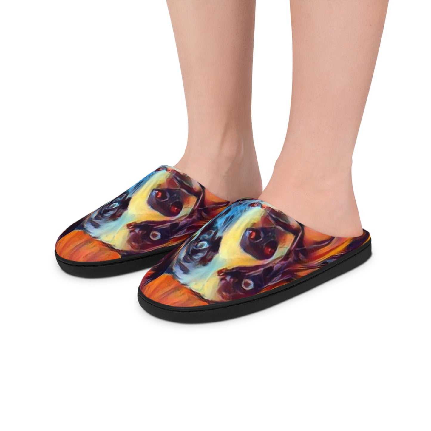 Women's Indoor Slippers ... Ozzy-Hippensteel ... "Don't Cry Now ... Dry-Your-Eyes ... On-The-Wind". Original Works. May 2023.