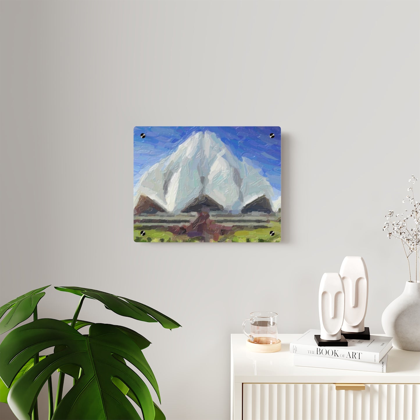 Acrylic Wall Art Panels ... Bahai'i-House-Of-Worship ... "New Delhi's World-Famous Lotus Temple" ... Original Works ... Delhi, India: Circa 2003-2007 ...