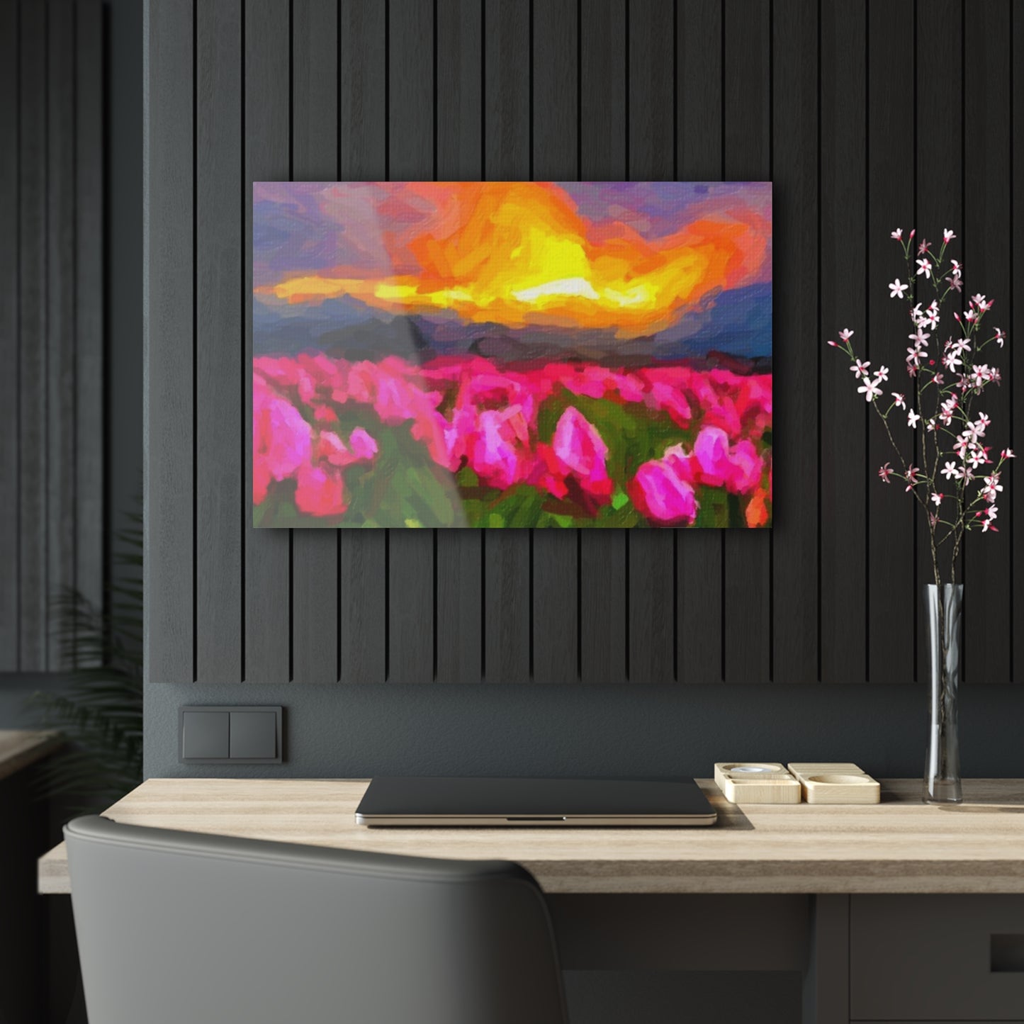 Acrylic Prints ... Skagit Valley Tulips ... Skagit Valley, Washington ... Family Archives ... Original Works ... Circa 1980's ...