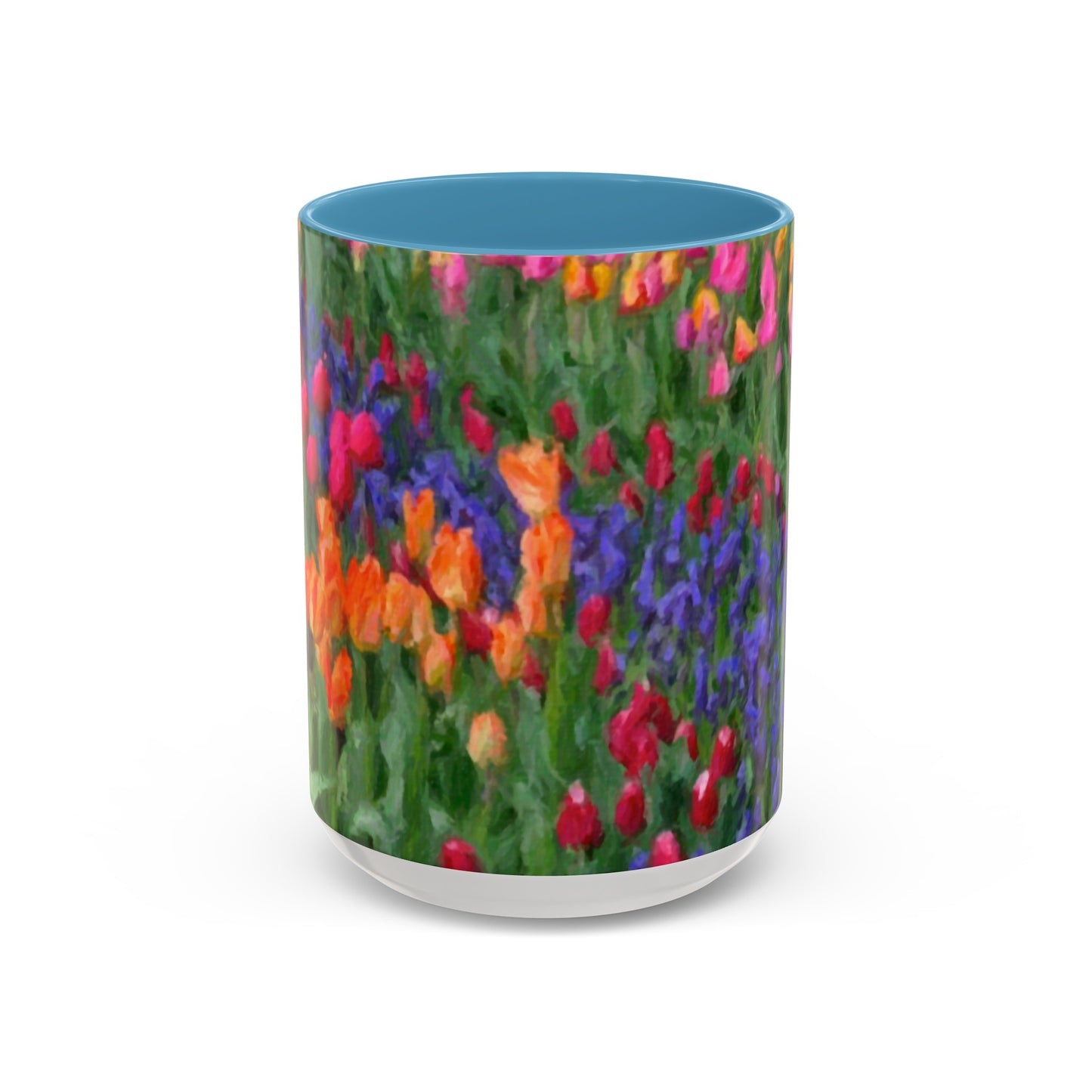 Accent Coffee Mug (11, 15oz) ... Skagit Valley Tulips ... Skagit Valley, Washington ... Family Archives ... Original Works ... Circa 1980's ...