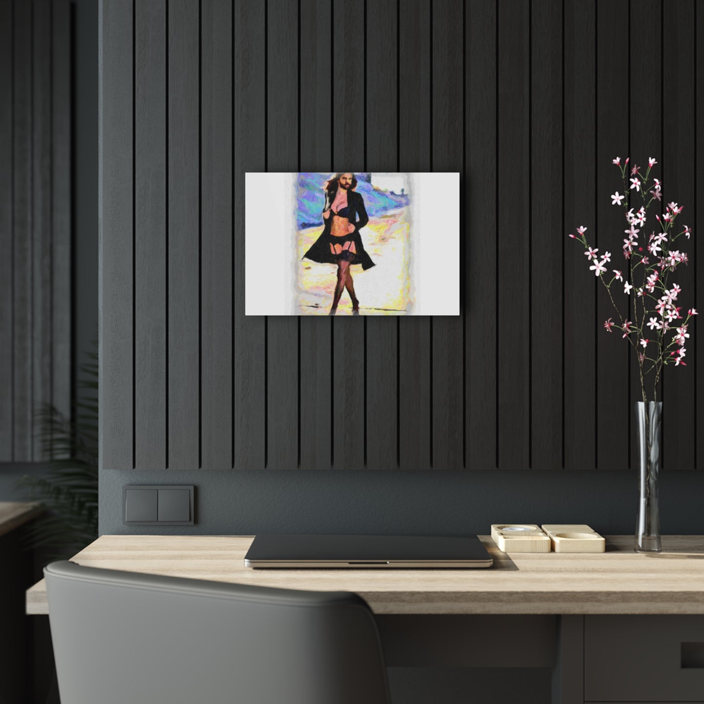 Acrylic Prints ... The Low Spark of High_HEELED_Boys ... 'Garterbelt & Bra Inclusive!' ... Original Works ...