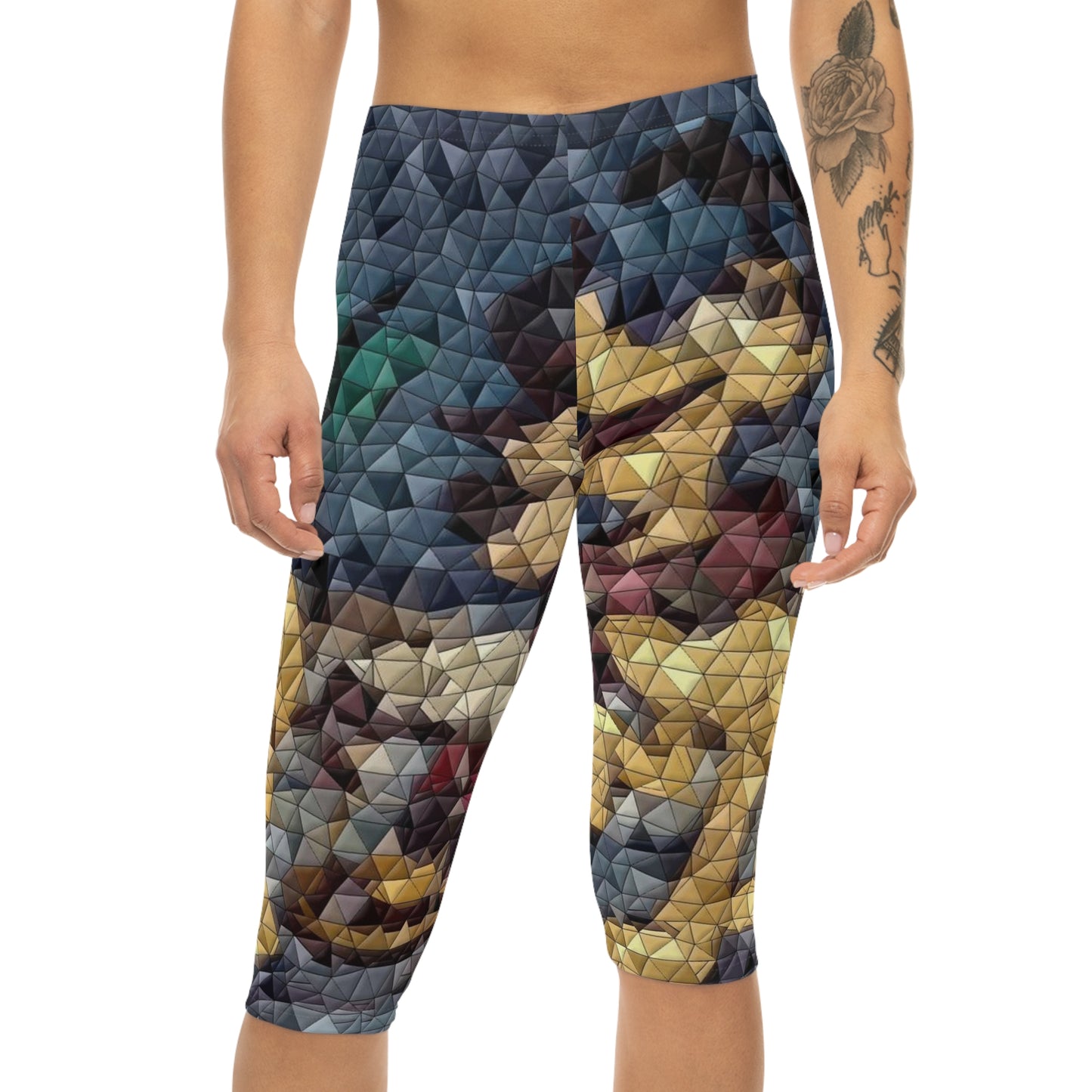Women’s Capri Leggings (AOP) ... Mickey_N_Minnie Mouse & Pluto ... "A Winter Sleigh Ride" ... Original Works. Winter 2023 ...