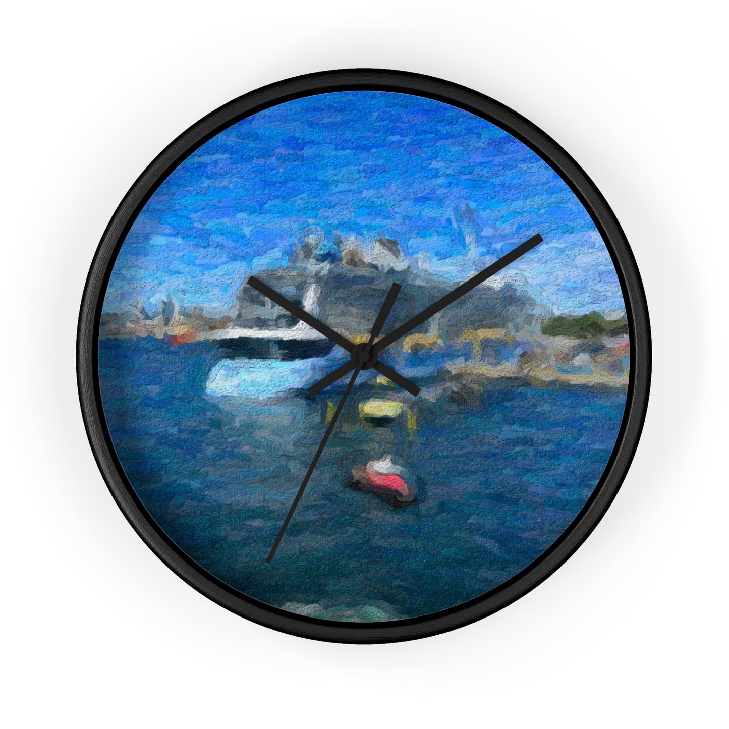 Wall Clock ... Into Vancouver Harbor We Arrive: Celebrity Edge-Cruise ... Vancouver, British Columbia ... June 2024 ... Original Works