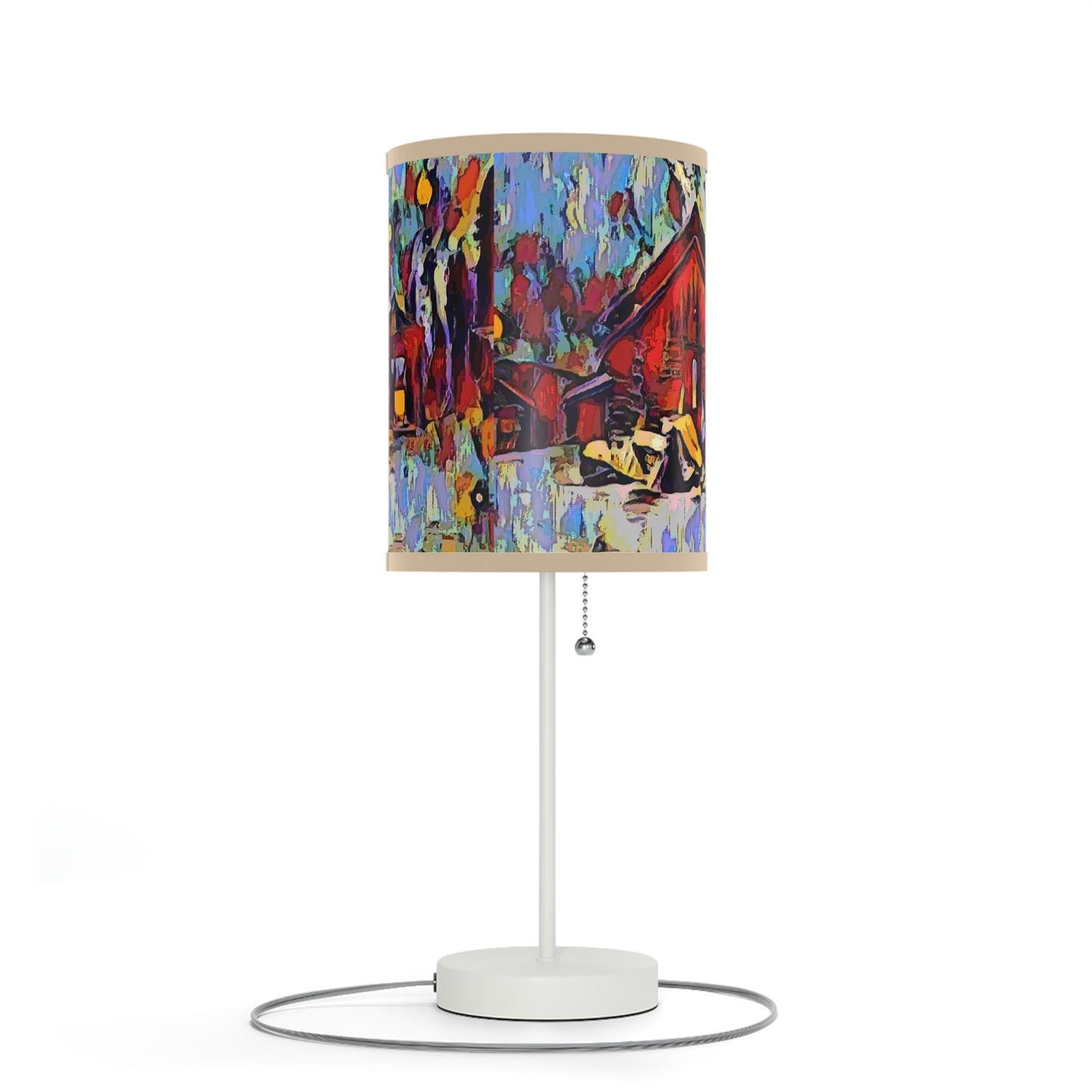 Lamp on a Stand, US|CA plug ... A Very Abstract "Mountain Winter Scene" ... Original Works. Copyright Phot's Photo_LODA: Les Objets D'Art. December 2023 ...