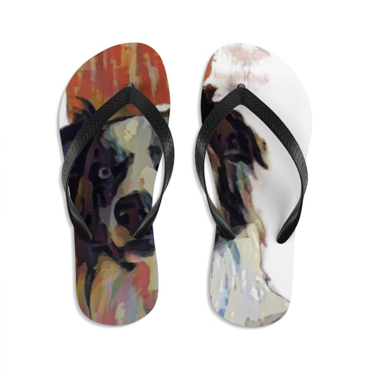 Unisex Flip-Flops ... Ozzy-Hippensteel ... "Don't Cry Now ... Dry-Your_Eyes ... On The Wind". Oriignal Works. May 2023.