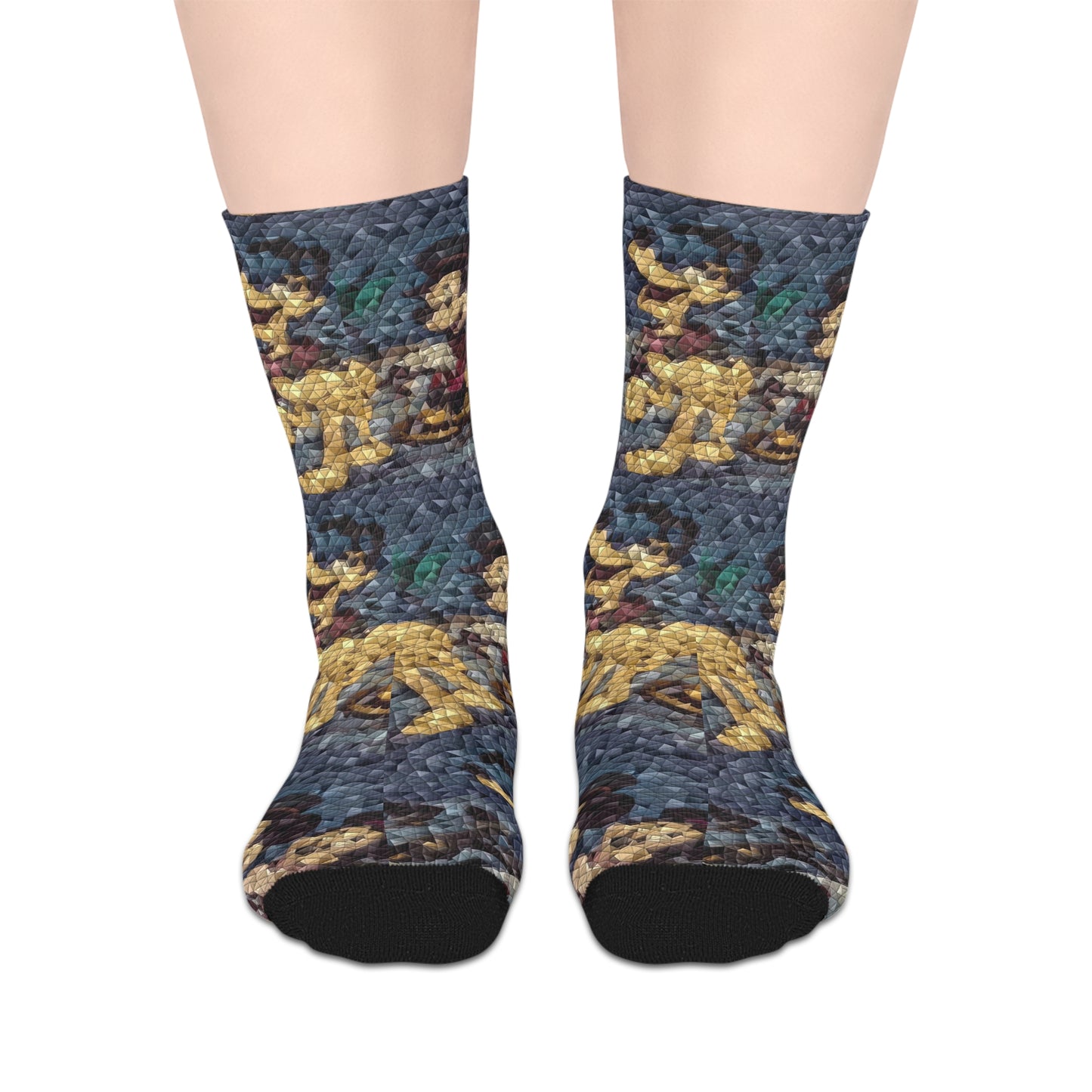 Mid-length Socks ... Mickey_N_Minnie Mouse & Pluto ... "A Winter Sleigh Ride" ... Original Works. Winter 2023 ...