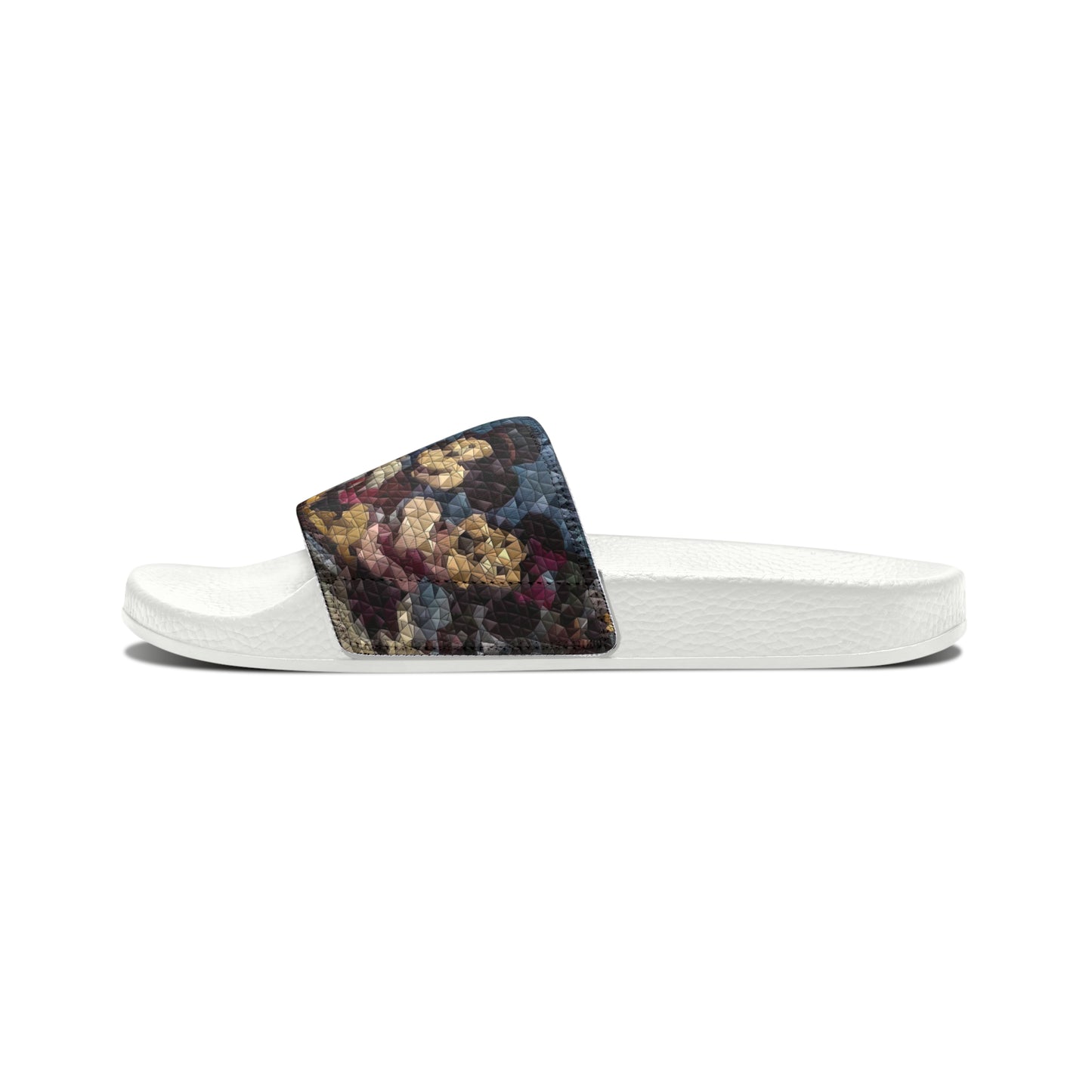 Men's PU Slide Sandals ... Mickey_N_Minnie Mouse & Pluto ... "A Winter Sleigh Ride" ... Original Works. Winter 2023 ...