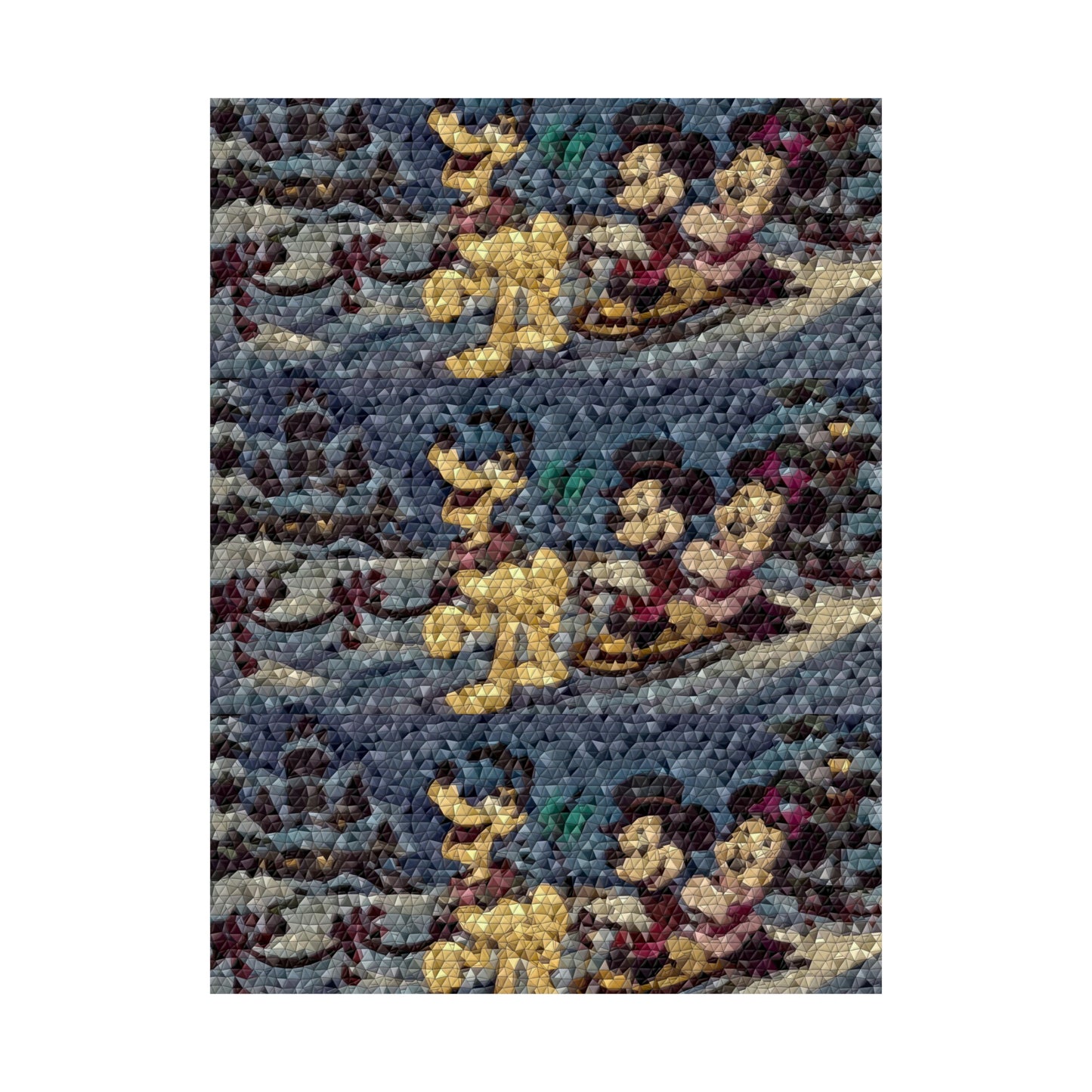 Matte Vertical Posters ... Mickey_N_Minnie Mouse & Pluto ... "A Winter Sleigh Ride" ... Original Works. Winter 2023 ...