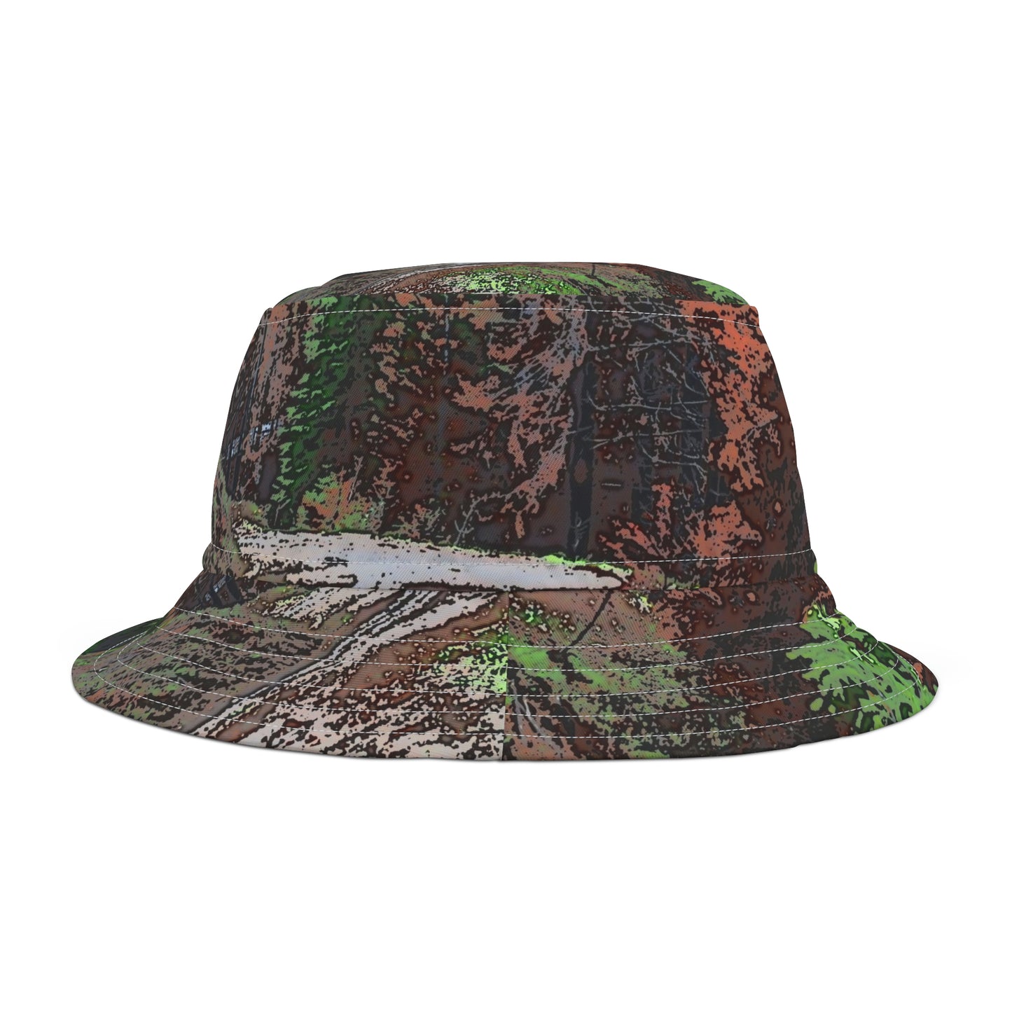 Bucket Hat (AOP) ... Walk The City Streets ... Stroll On A Beach ... "Jouney The Wonders Of A Forest" ... Original Works ...