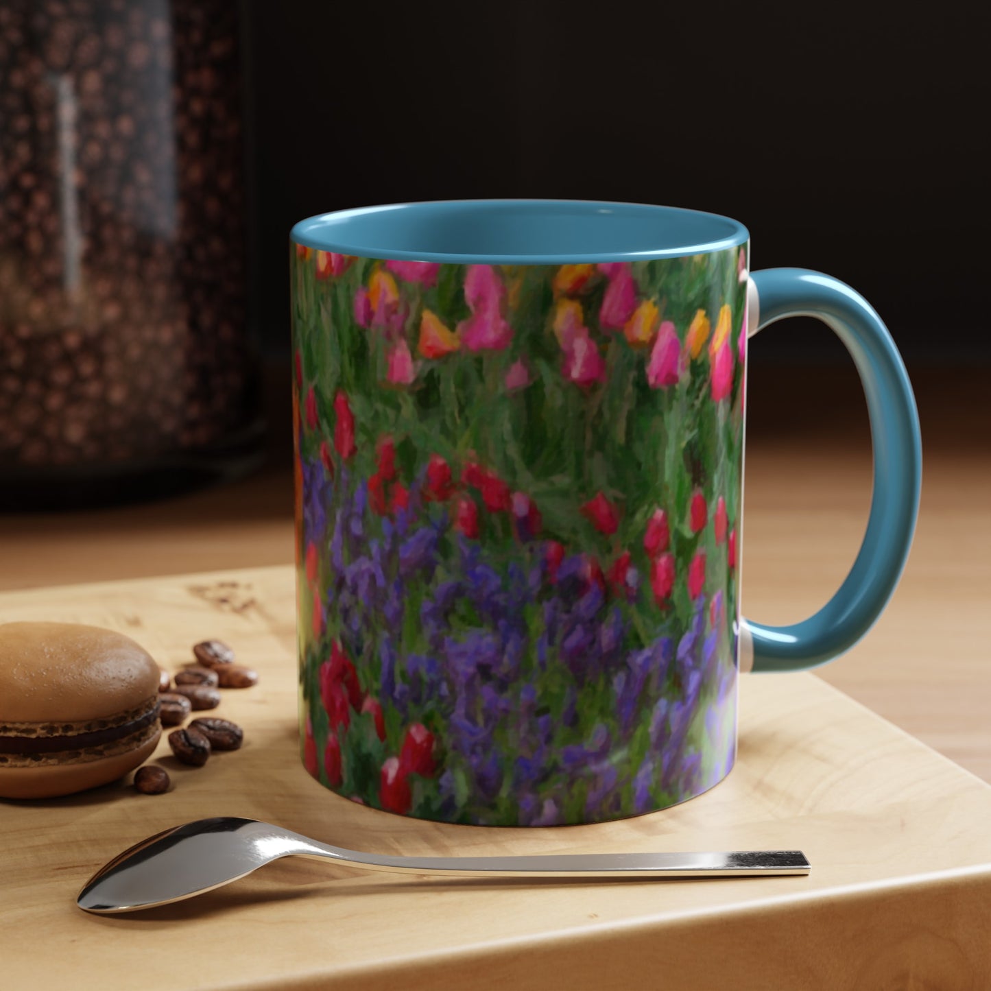Accent Coffee Mug (11, 15oz) ... Skagit Valley Tulips ... Skagit Valley, Washington ... Family Archives ... Original Works ... Circa 1980's ...