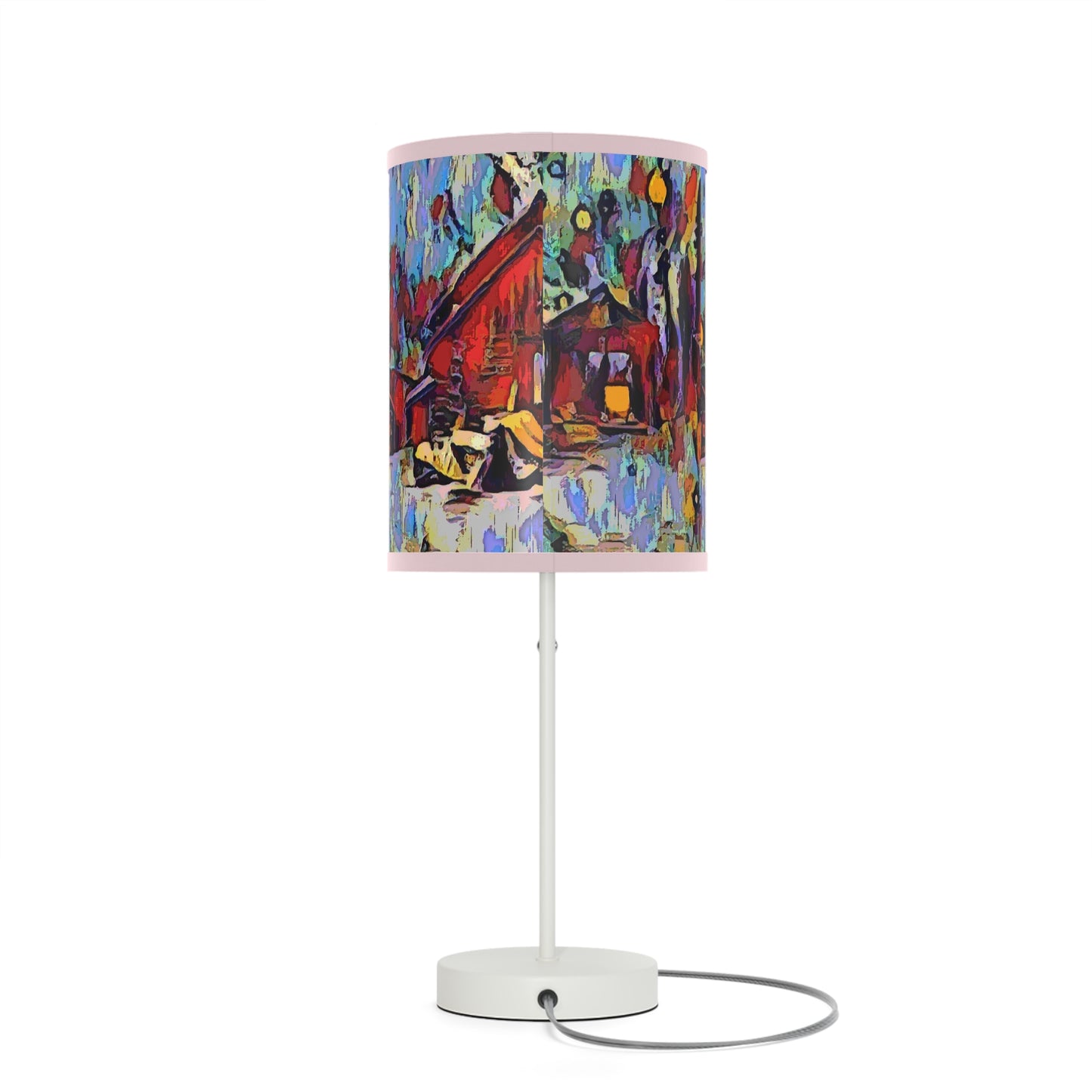 Lamp on a Stand, US|CA plug ... A Very Abstract "Mountain Winter Scene" ... Original Works. Copyright Phot's Photo_LODA: Les Objets D'Art. December 2023 ...