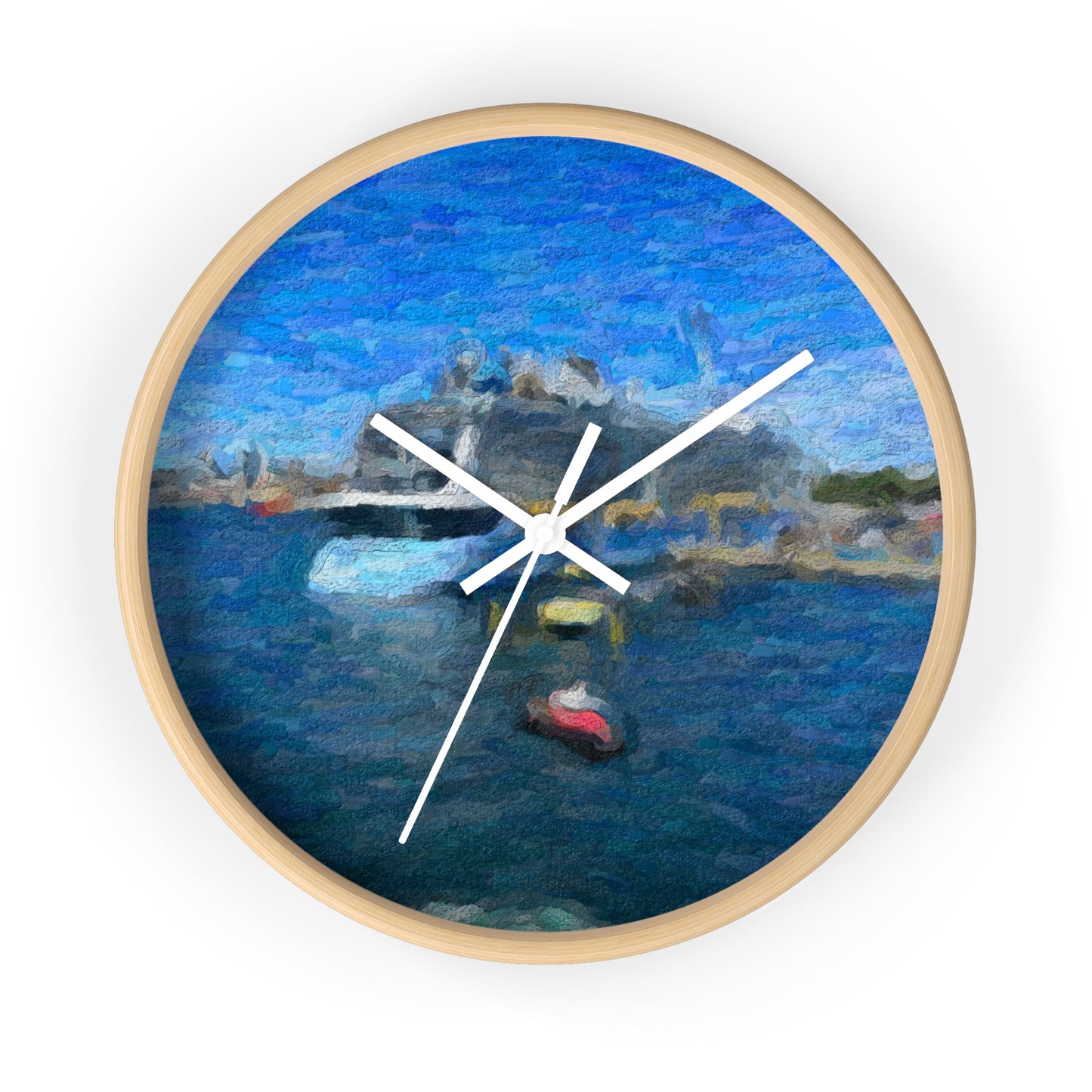 Wall Clock ... Into Vancouver Harbor We Arrive: Celebrity Edge-Cruise ... Vancouver, British Columbia ... June 2024 ... Original Works