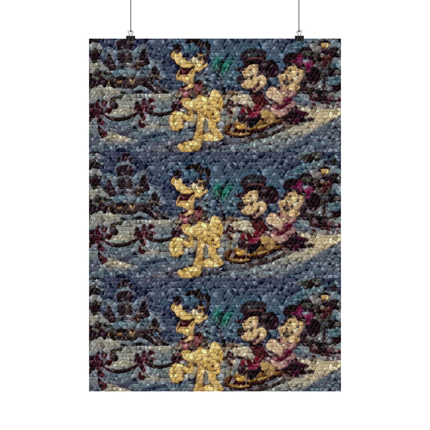 Matte Vertical Posters ... Mickey_N_Minnie Mouse & Pluto ... "A Winter Sleigh Ride" ... Original Works. Winter 2023 ...