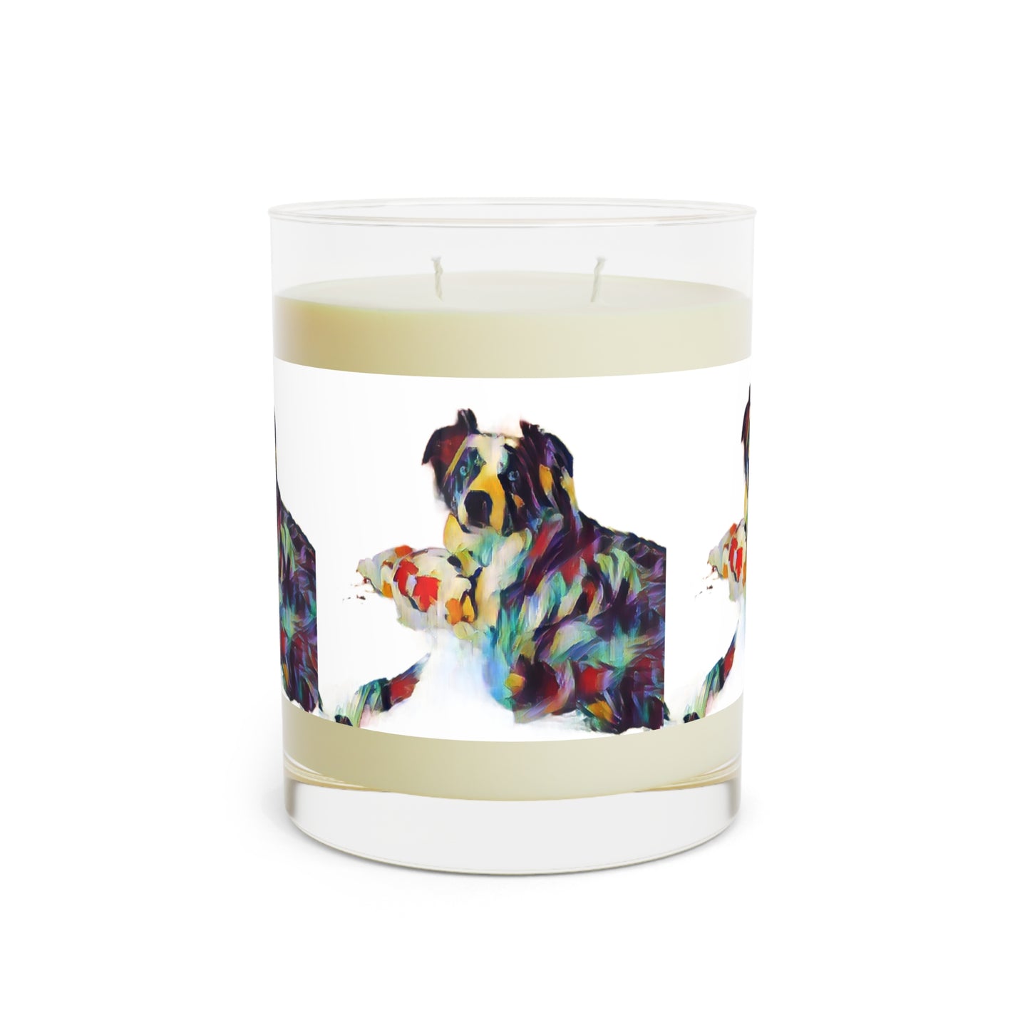 Scented Candle - Full Glass, 11oz ... Ozzy-Hippensteel ... "Don't Cry Now ... Dry-Your-Eyes ... On-The-Wind". Original Works. May 2023.