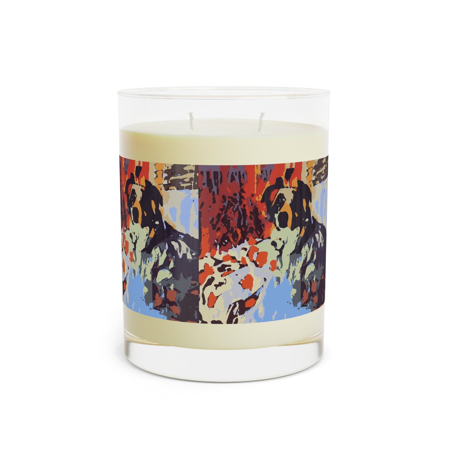 Scented Candle - Full Glass, 11oz ... Ozzy-Hippensteel ... "Don't Cry Now ... Dry-Your-Eyes ... On-The-Wind". Original Works. May 2023.
