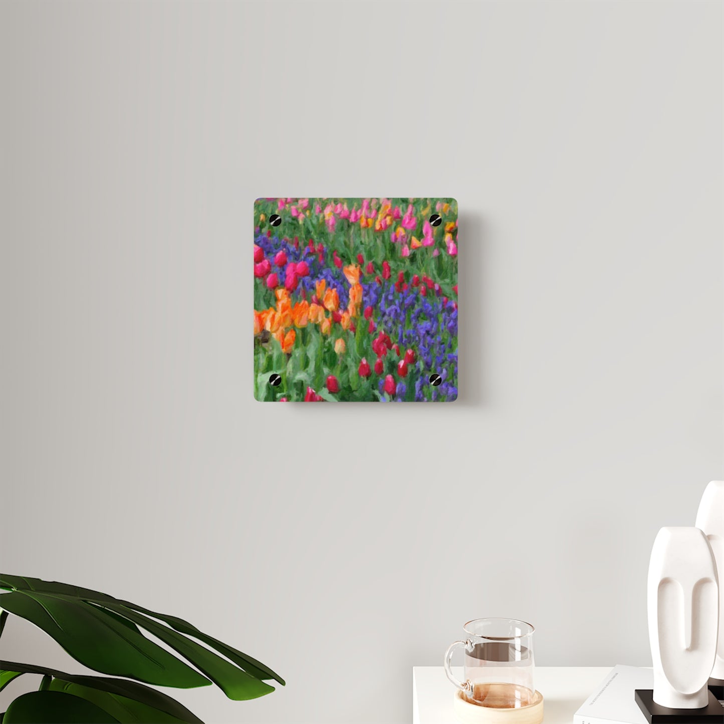 Acrylic Wall Art Panels ... Skagit Valley Tulips ... Skagit Valley, Washington ... Family Archives ... Original Works ... Circa 1980's ...