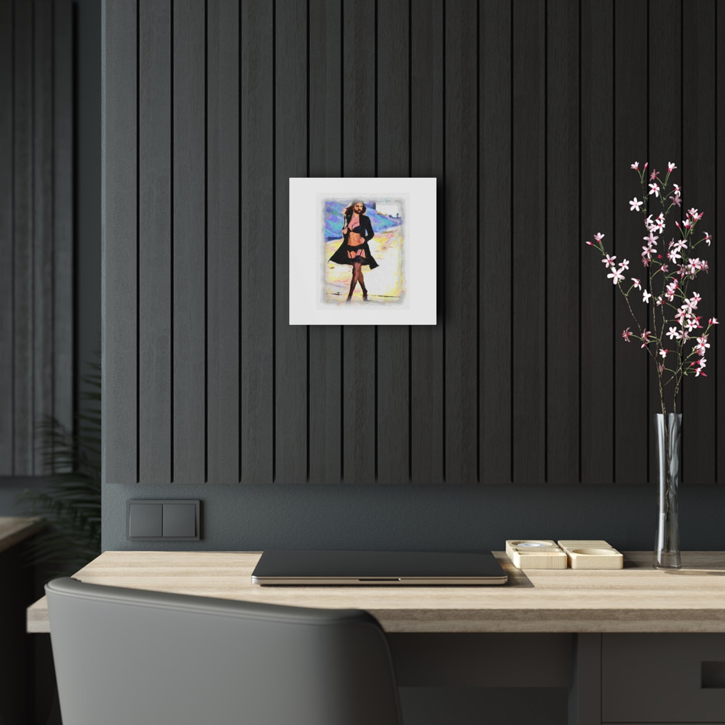 Acrylic Prints ... The Low Spark of High_HEELED_Boys ... 'Garterbelt & Bra Inclusive!' ... Original Works ...