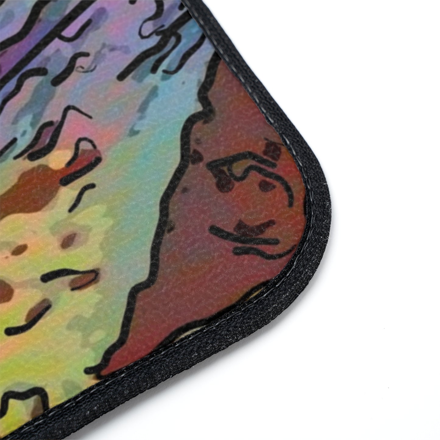 Car Floor Mats, 1pc ... On-The-Prairie .. "The Storm Is Brewing" ... Central Idaho: November 2023 ... Original Works ...