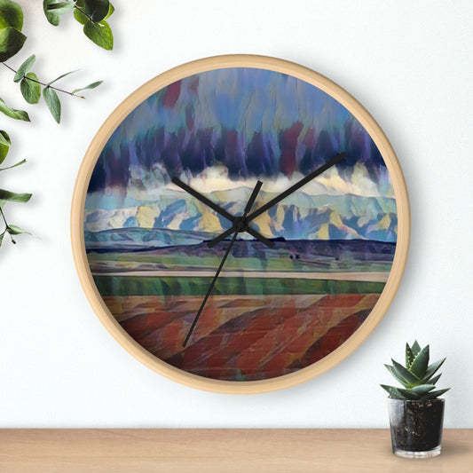 Wall Clock ... On-The-Prairie .. "The Storm Is Brewing" ... Central Idaho: November 2023 ... Original Works ...