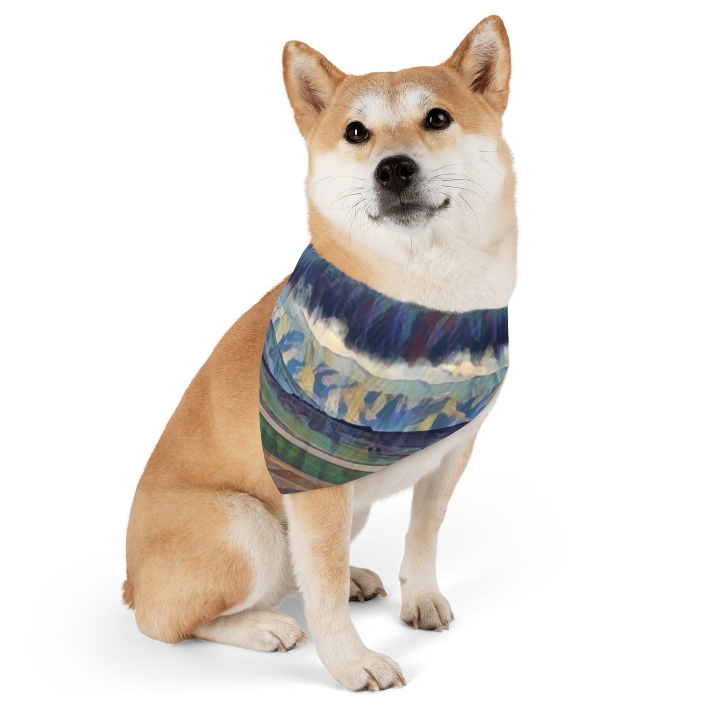 Pet Bandana Collar ... On-The-Prairie .. "The Storm Is Brewing" ... Central Idaho: November 2023 ... Original Works  ...