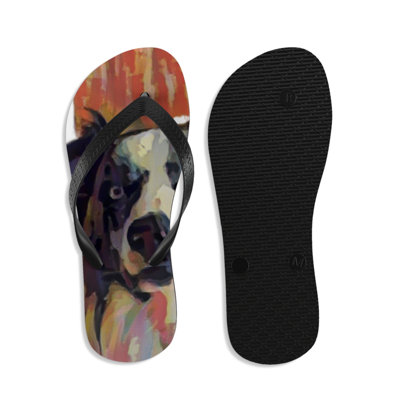 Unisex Flip-Flops ... Ozzy-Hippensteel ... "Don't Cry Now ... Dry-Your_Eyes ... On The Wind". Oriignal Works. May 2023.