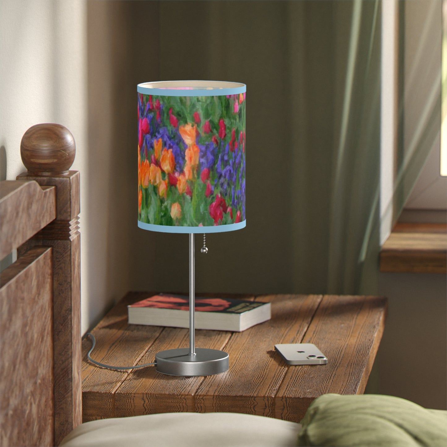 Lamp on a Stand, US|CA plug ... Skagit Valley Tulips ... Skagit Valley, Washington ... Family Archives ... Original Works ... Circa 1980's ...