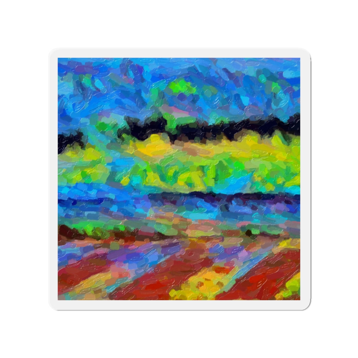 Die-Cut Magnets ... On-The-Prairie .. "The Storm Is Brewing" ... Central Idaho: November 2023 ... Original Works  ...