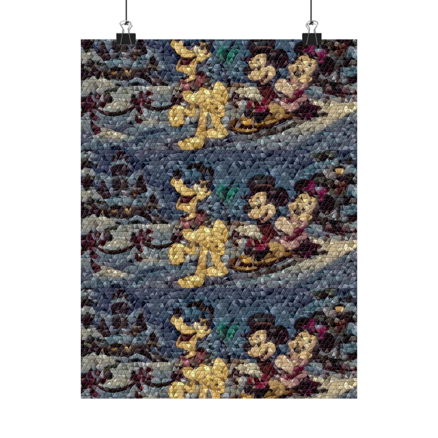 Matte Vertical Posters ... Mickey_N_Minnie Mouse & Pluto ... "A Winter Sleigh Ride" ... Original Works. Winter 2023 ...