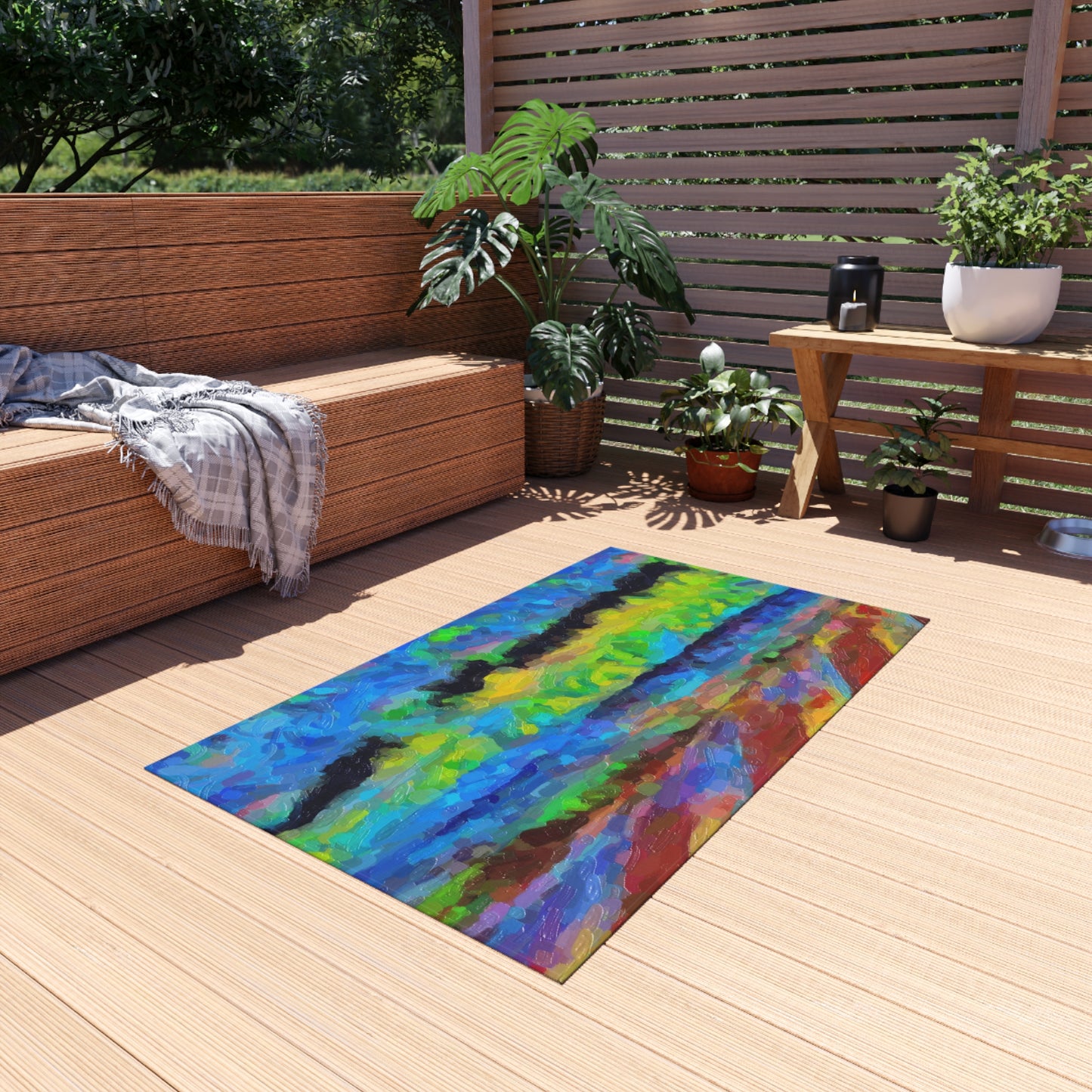 Outdoor Rug ... On-The-Prairie .. "The Storm Is Brewing" ... Central Idaho: November 2023 ... Original Works  ...