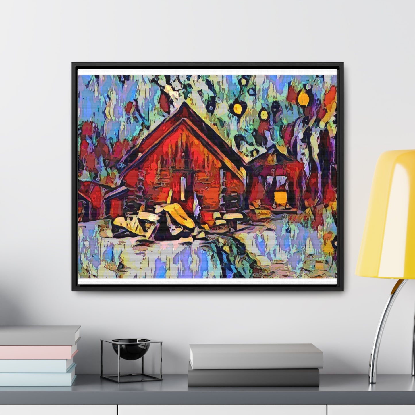 Gallery Canvas Wraps, Horizontal Frame ... A Very Abstract "Mountain Winter Scene" ... Original Works. Copyright Phot's Photo_LODA: Les Objets D'Art. December 2023 ...