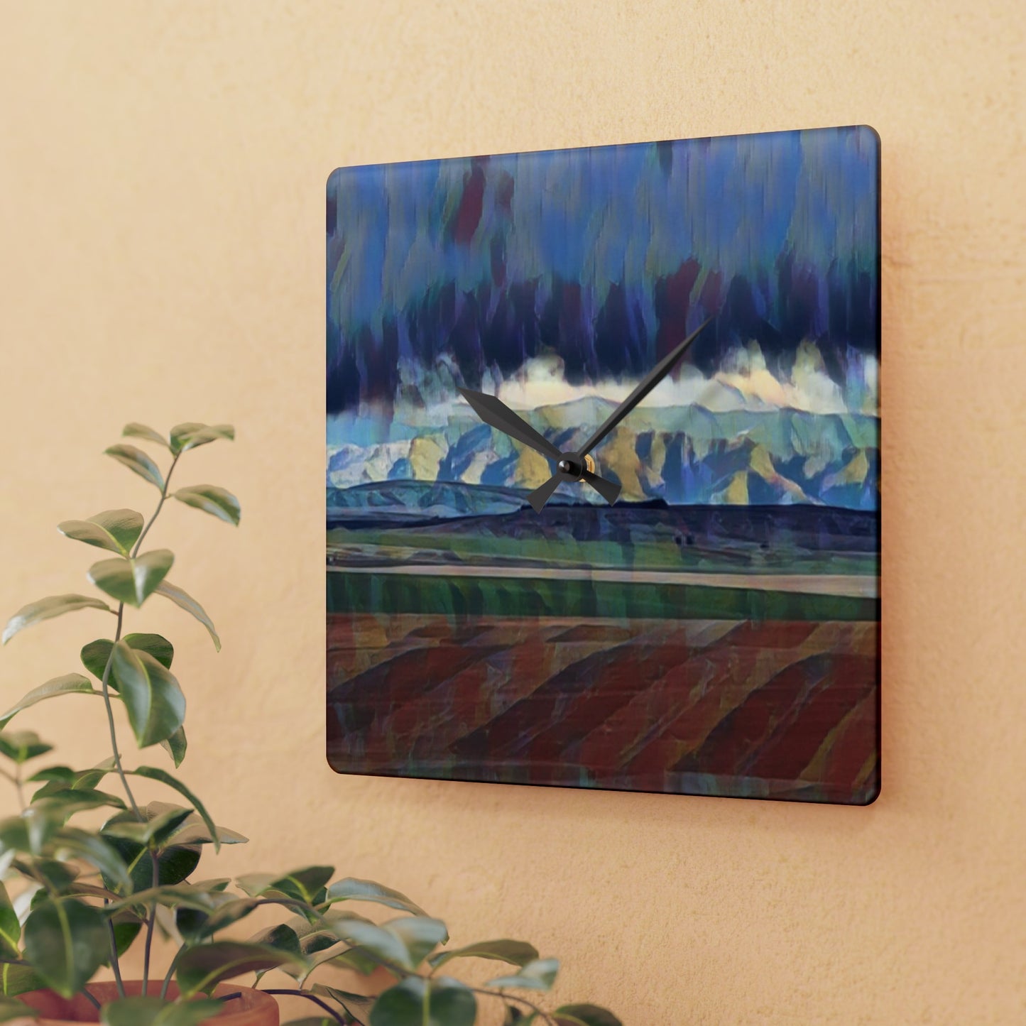 Acrylic Wall Clock. ... On-The-Prairie .. "The Storm Is Brewing" ... Central Idaho: November 2023 ... Original Works ...