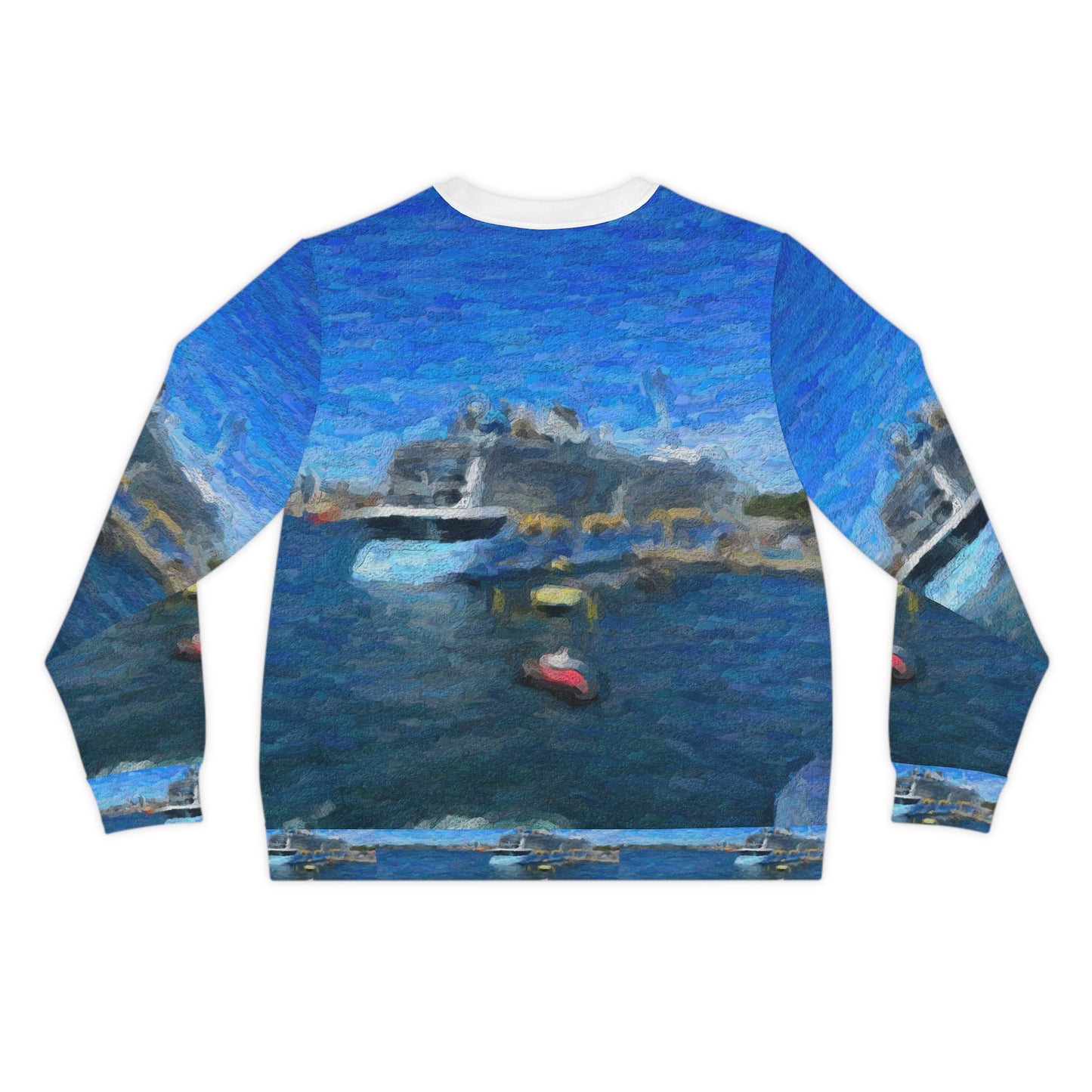 Sweatshirt_Unisex_AOP ... Into Vancouver Harbor We Arrive: Celebrity Edge-Cruise ... Vancouver, British Columbia ... June 2024 ... Original Works