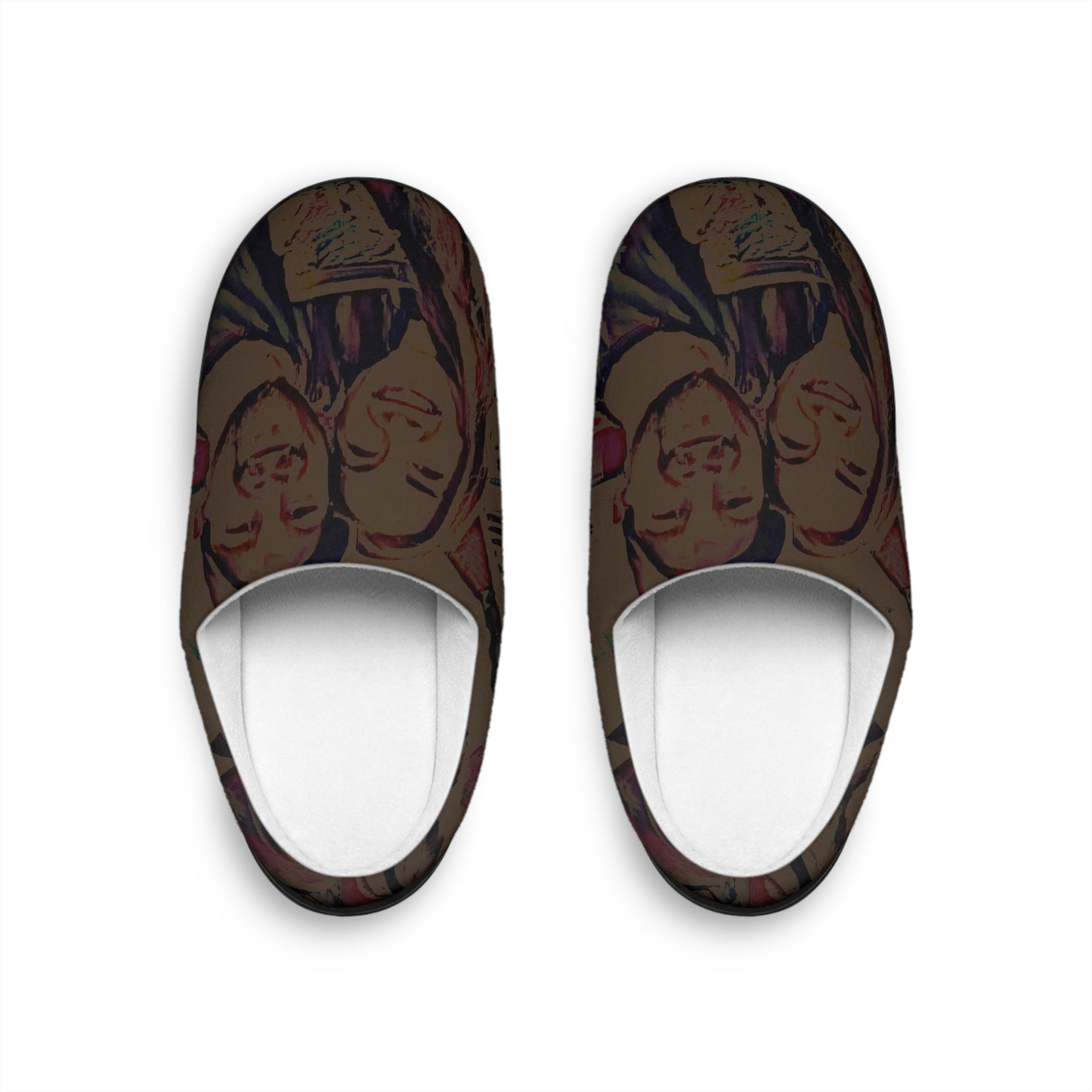 Women's Indoor Slippers .... "The Best Of Friends" ... Original Works ... December 2023 ... Central Idaho, USA.