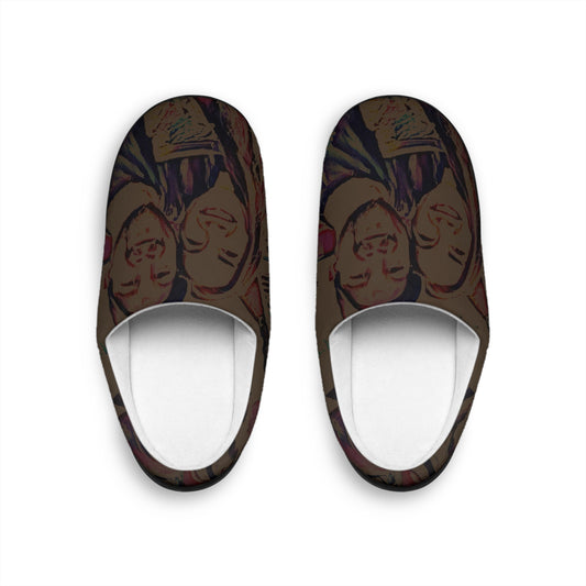 Women's Indoor Slippers .... "The Best Of Friends" ... Original Works ... December 2023 ... Central Idaho, USA.