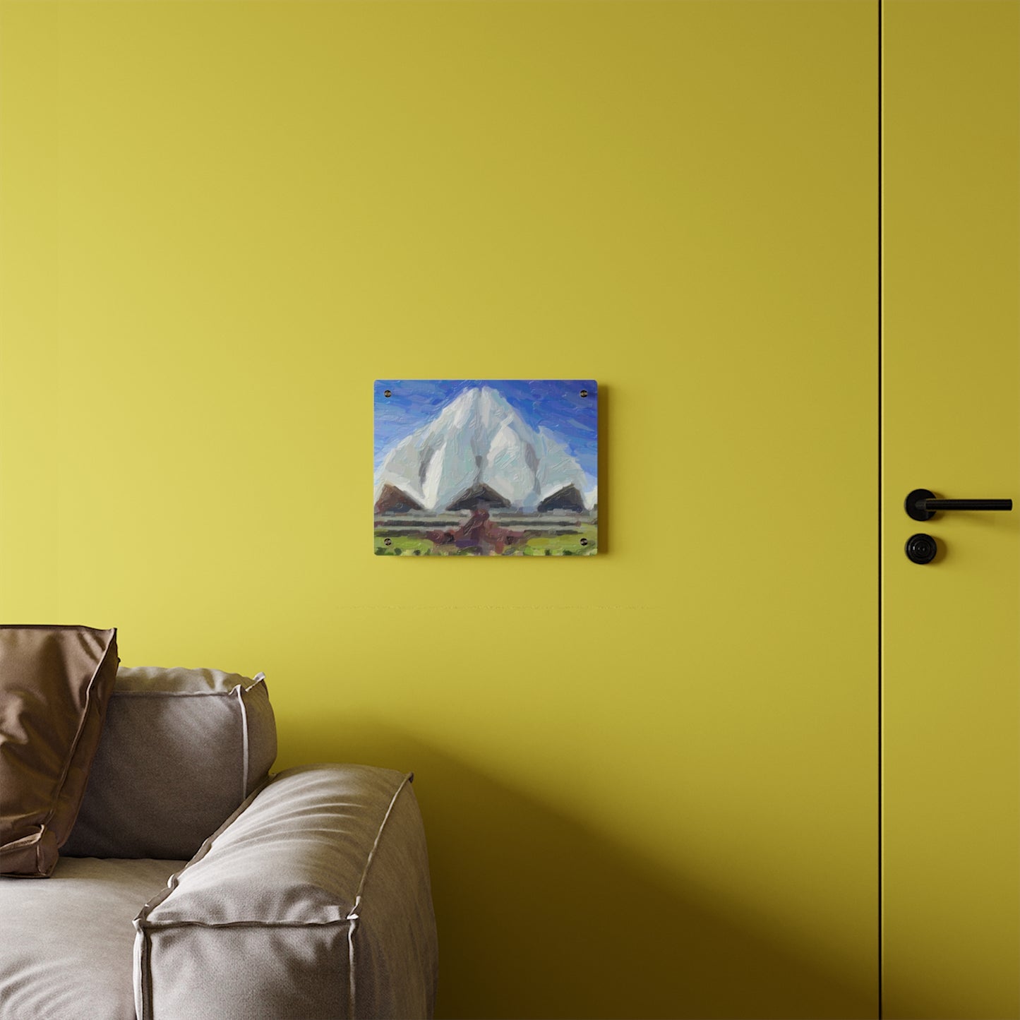 Acrylic Wall Art Panels ... Bahai'i-House-Of-Worship ... "New Delhi's World-Famous Lotus Temple" ... Original Works ... Delhi, India: Circa 2003-2007 ...