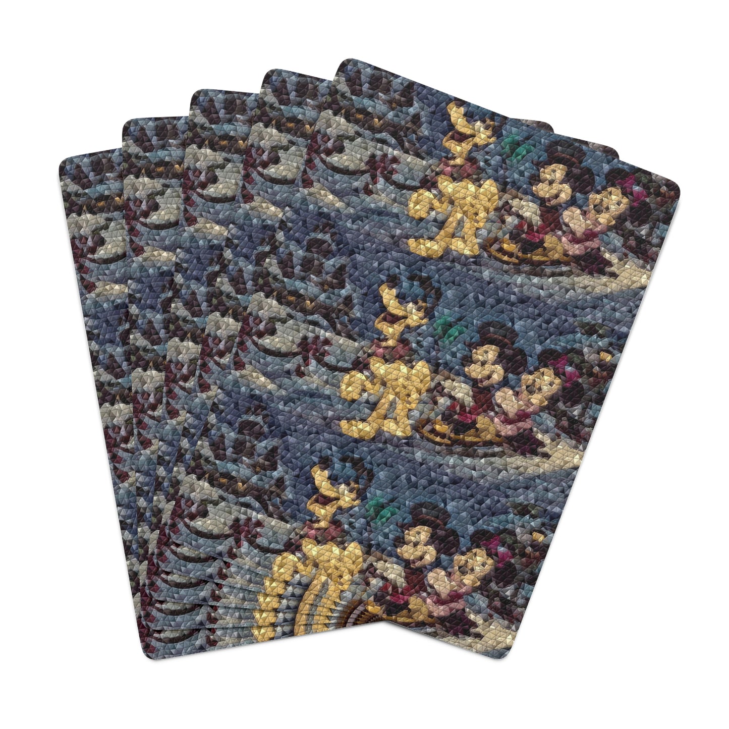Custom Poker Cards ... Mickey_N_Minnie Mouse & Pluto ... "A Winter Sleigh Ride" ... Original Works. Winter 2023 ...