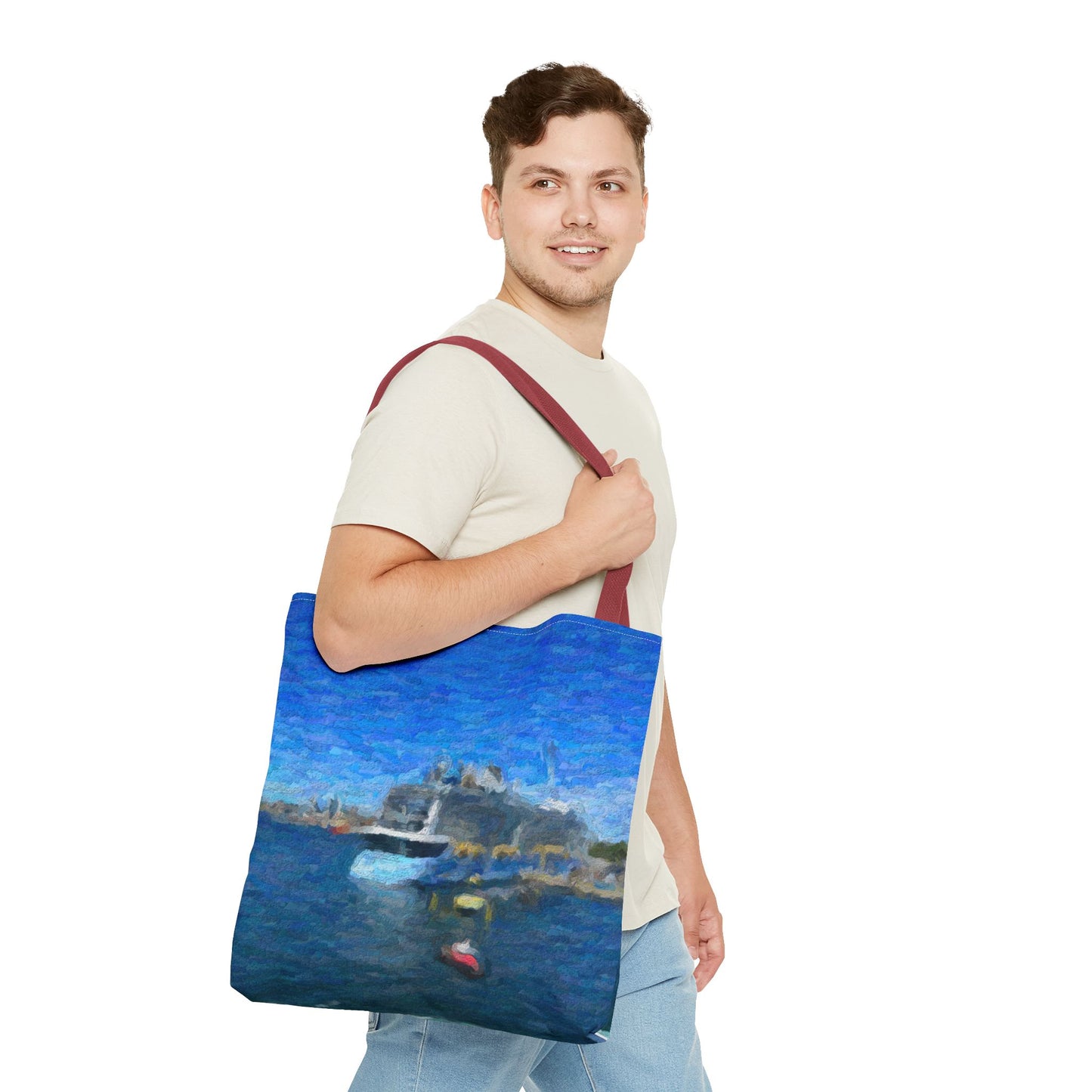 Tote Bag (AOP) ... Into Vancouver Harbor We Arrive: Celebrity Edge-Cruise ... Vancouver, British Columbia ... June 2024 ... Original Works