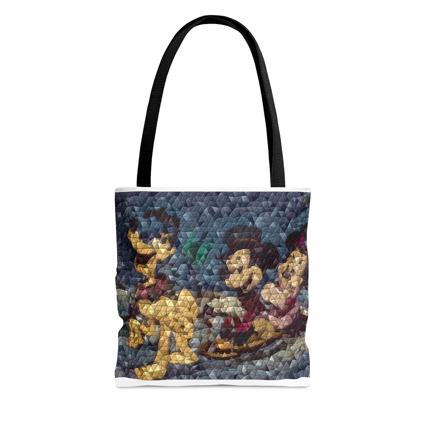 Tote Bag (AOP) ... Mickey_N_Minnie Mouse & Pluto ... "A Winter Sleigh Ride" ... Original Works. Winter 2023 ...