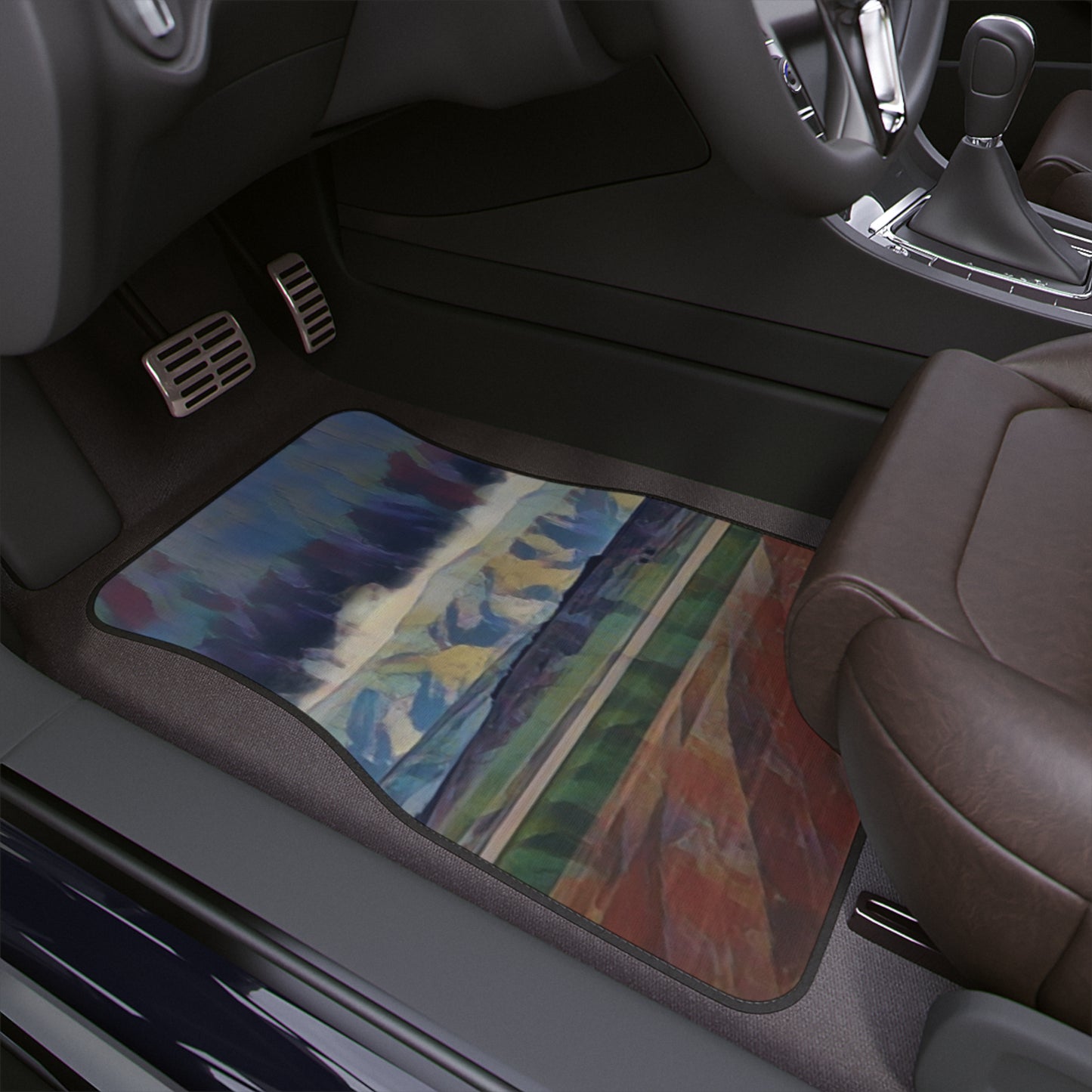 Car Floor Mats, 1pc ... On-The-Prairie .. "The Storm Is Brewing" ... Central Idaho: November 2023 ... Original Works ...