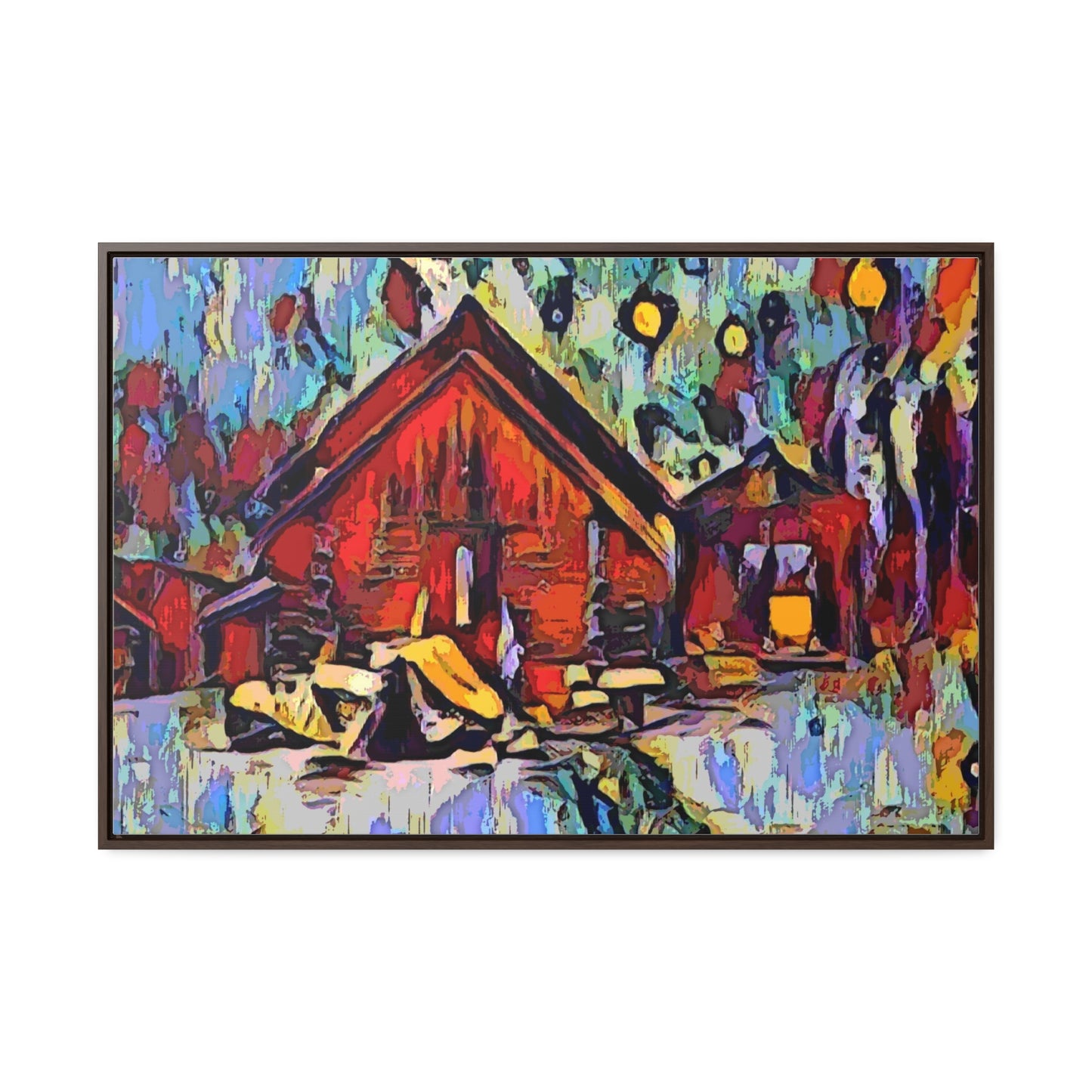Gallery Canvas Wraps, Horizontal Frame ... A Very Abstract "Mountain Winter Scene" ... Original Works. Copyright Phot's Photo_LODA: Les Objets D'Art. December 2023 ...