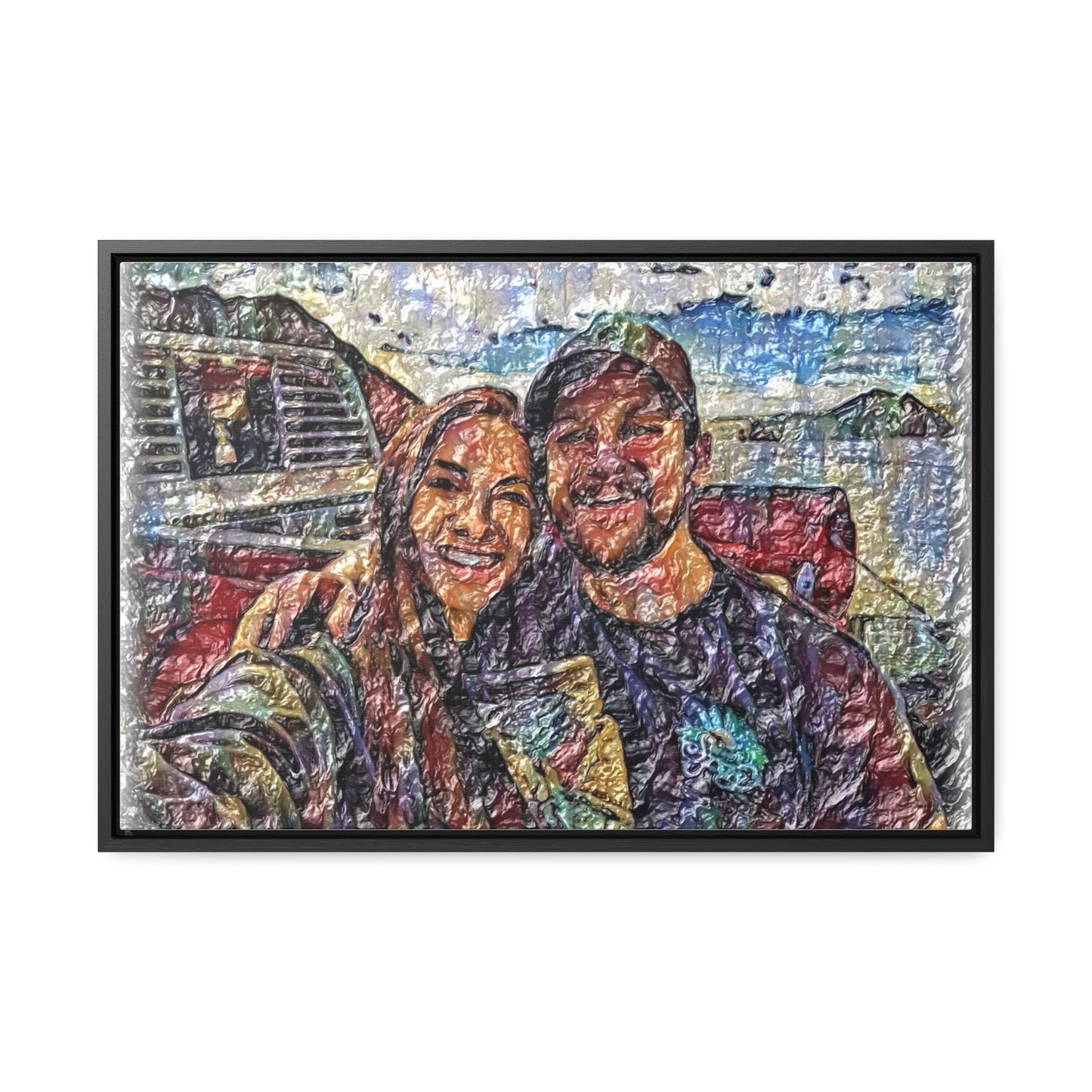 Gallery Canvas Wraps, Horizontal Frame ... "The Best Of Friends" ... Original Works ... December 2023 ... Central Idaho, USA.