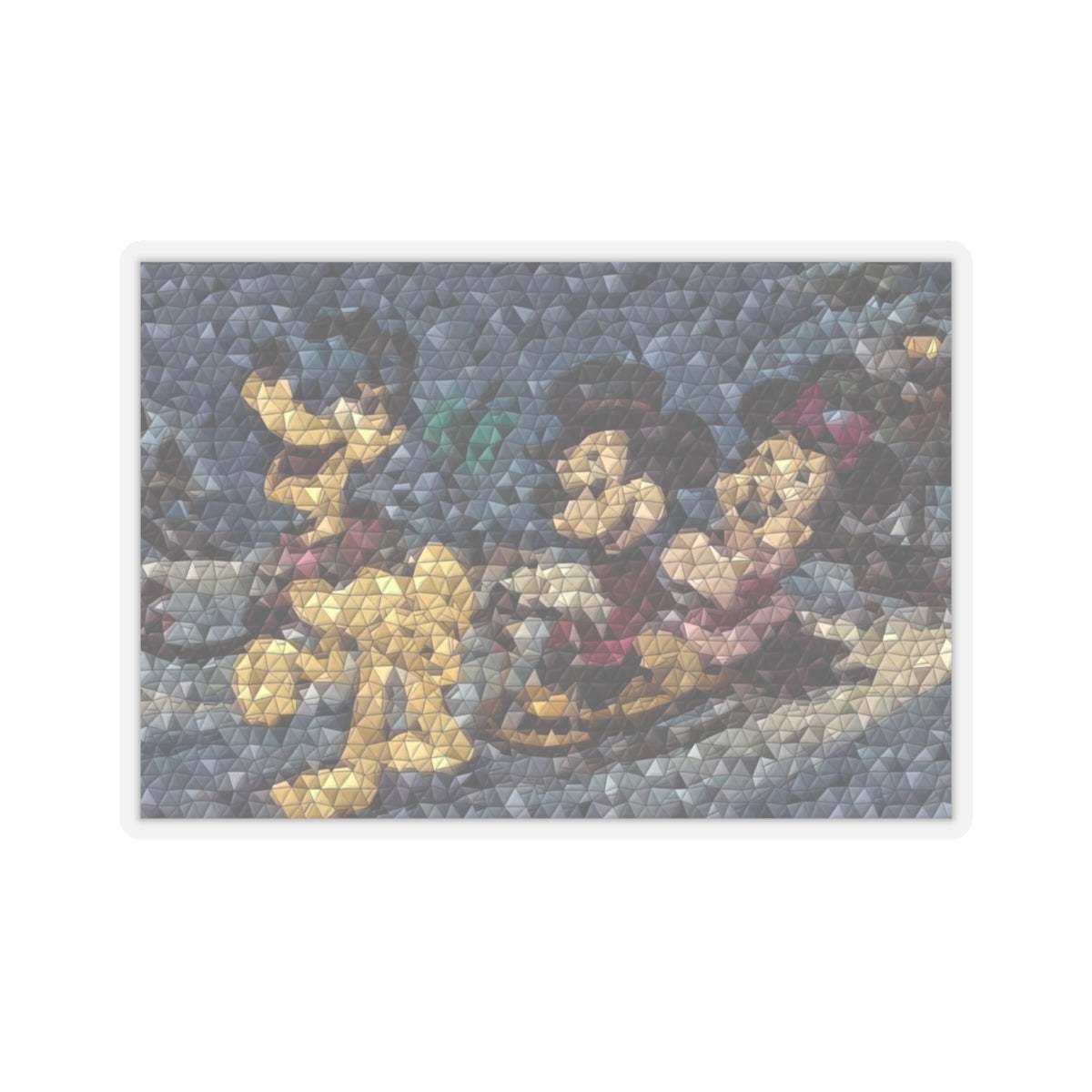 Kiss-Cut Stickers ... Mickey_N_Minnie Mouse & Pluto ... "A Winter Sleigh Ride" ... Original Works. Winter 2023 ...