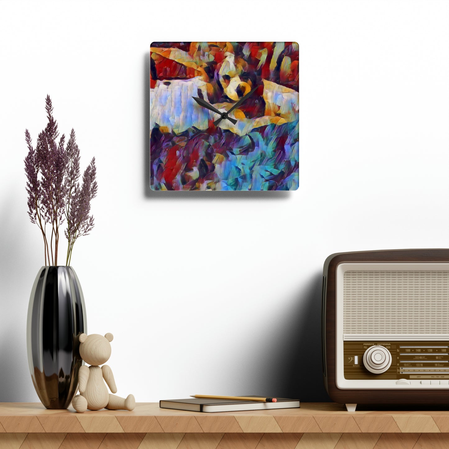 Acrylic Wall Clock ... Sadie Johnson_Stenzel ... "Original Works" ... December 2023 ...